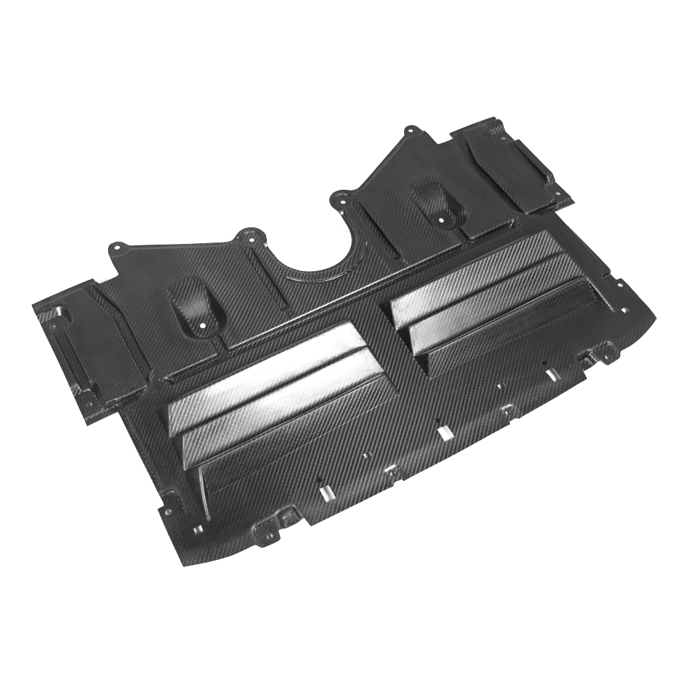 Dry-Carbon Unterbodenschutz mit Aerodynamik-Design passend für BMW M2 G87, M3 G80/G81, M4 G82/G83 – Leichtbau-Diffusorboden