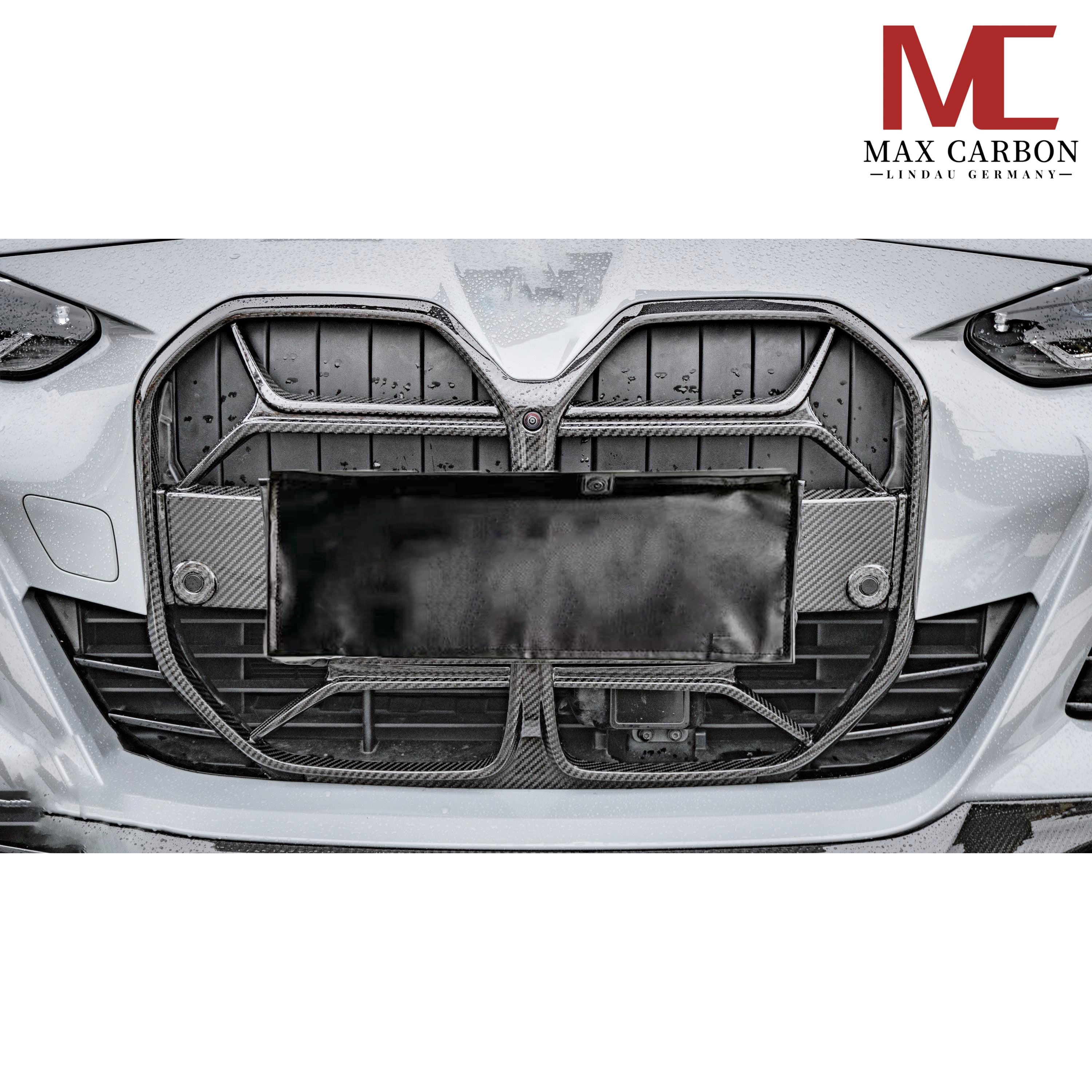 Dry-Carbon Kühlergrill passend für BMW 4er G26 & i4 – Leichtbau mit Gutachten