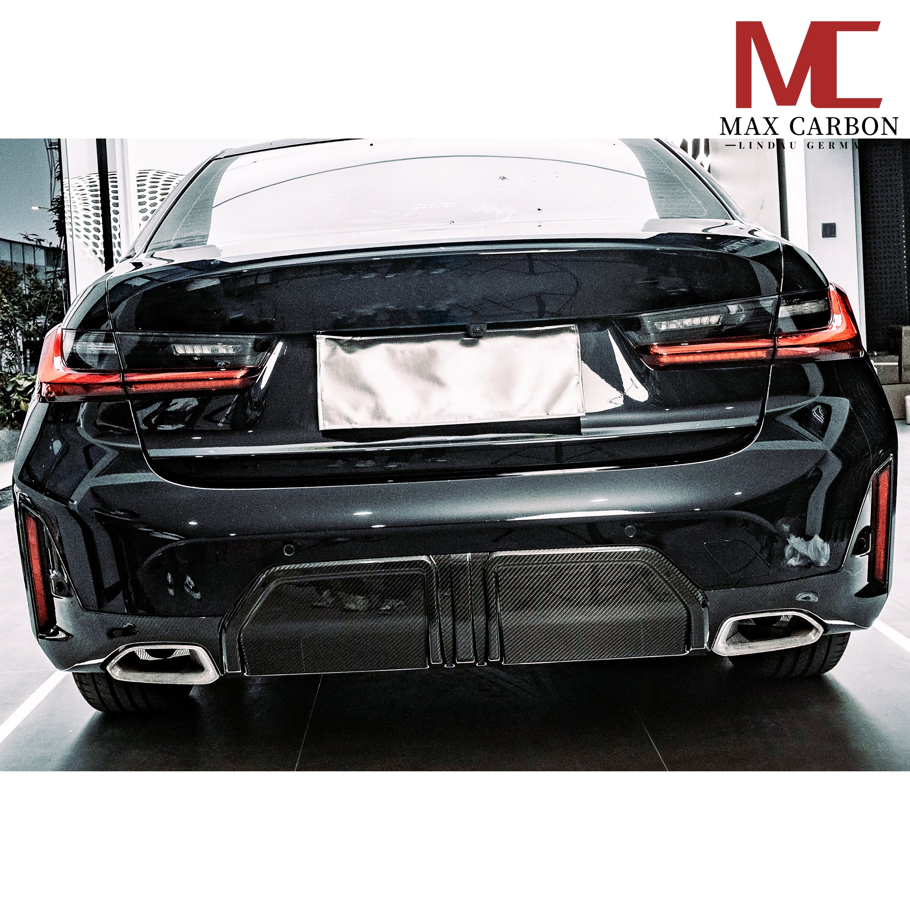 Dry Carbon Heckdiffusor für BMW 3er 330i G20 G21 nur LCI