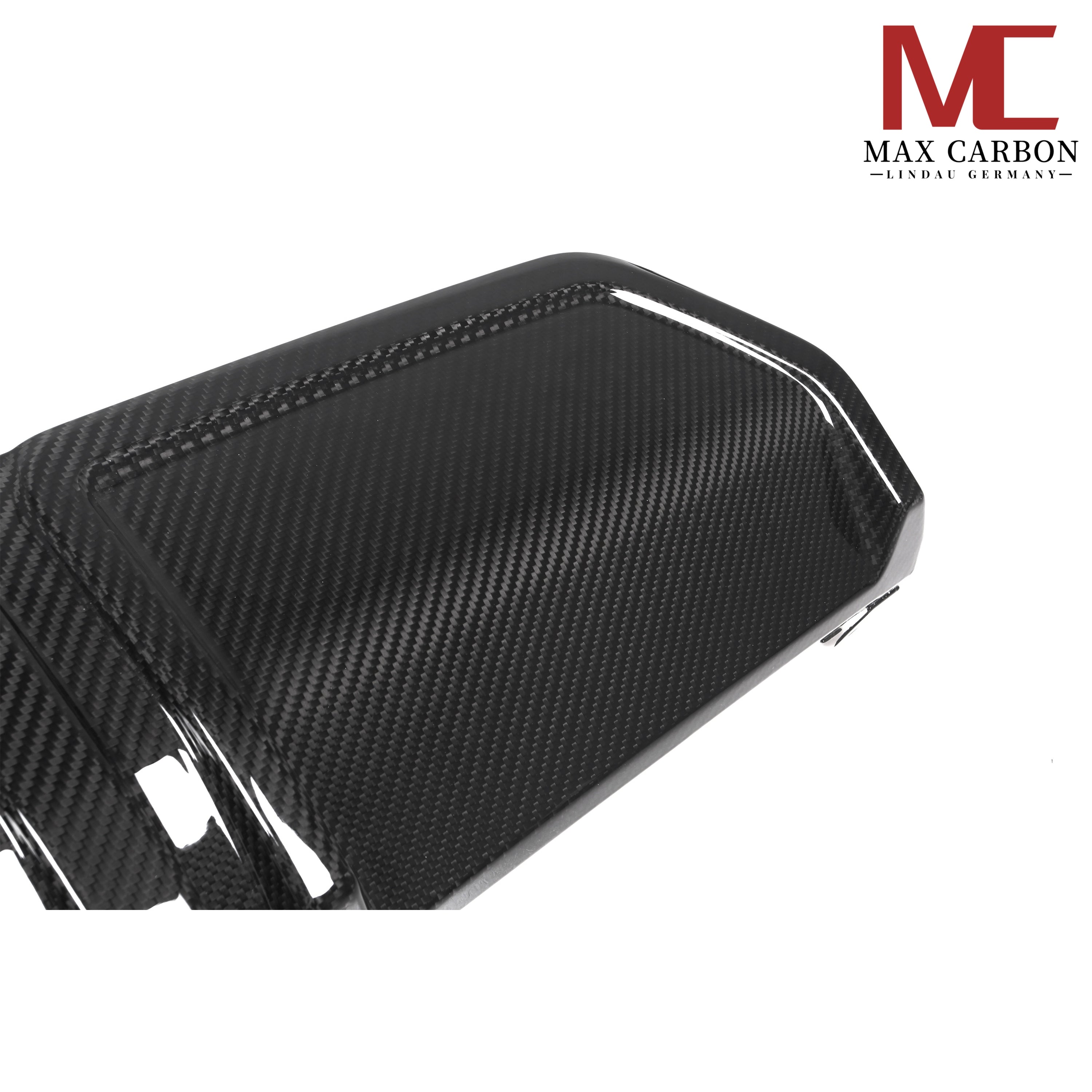 Dry-Carbon Heckdiffusor passend für BMW 3er G20 G21 LCI 330i EU-Version – Heckabschluss in Sichtcarbon