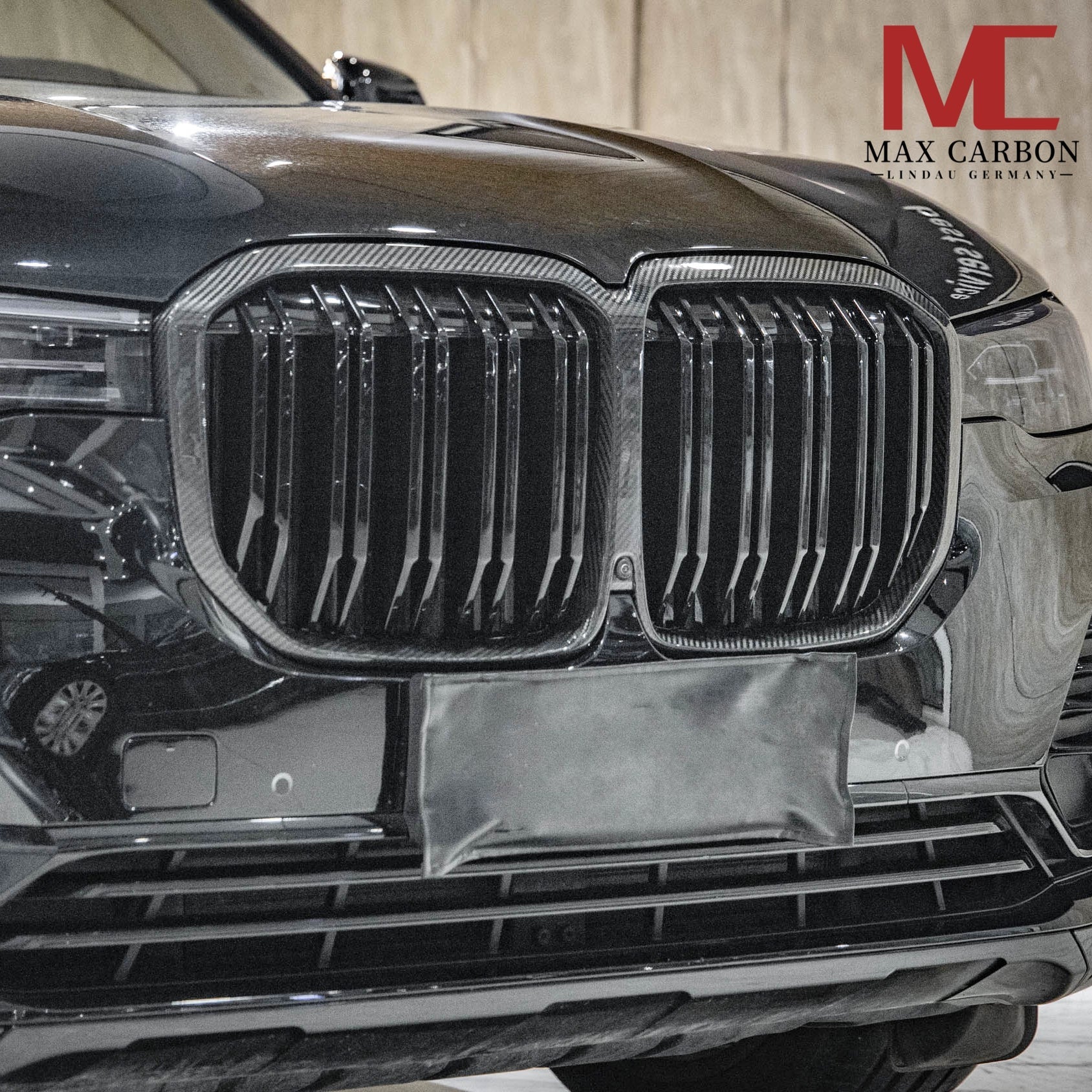 Dry Carbon Kühlergrill Nieren V2 für BMW X7 G07 Pre-LCI