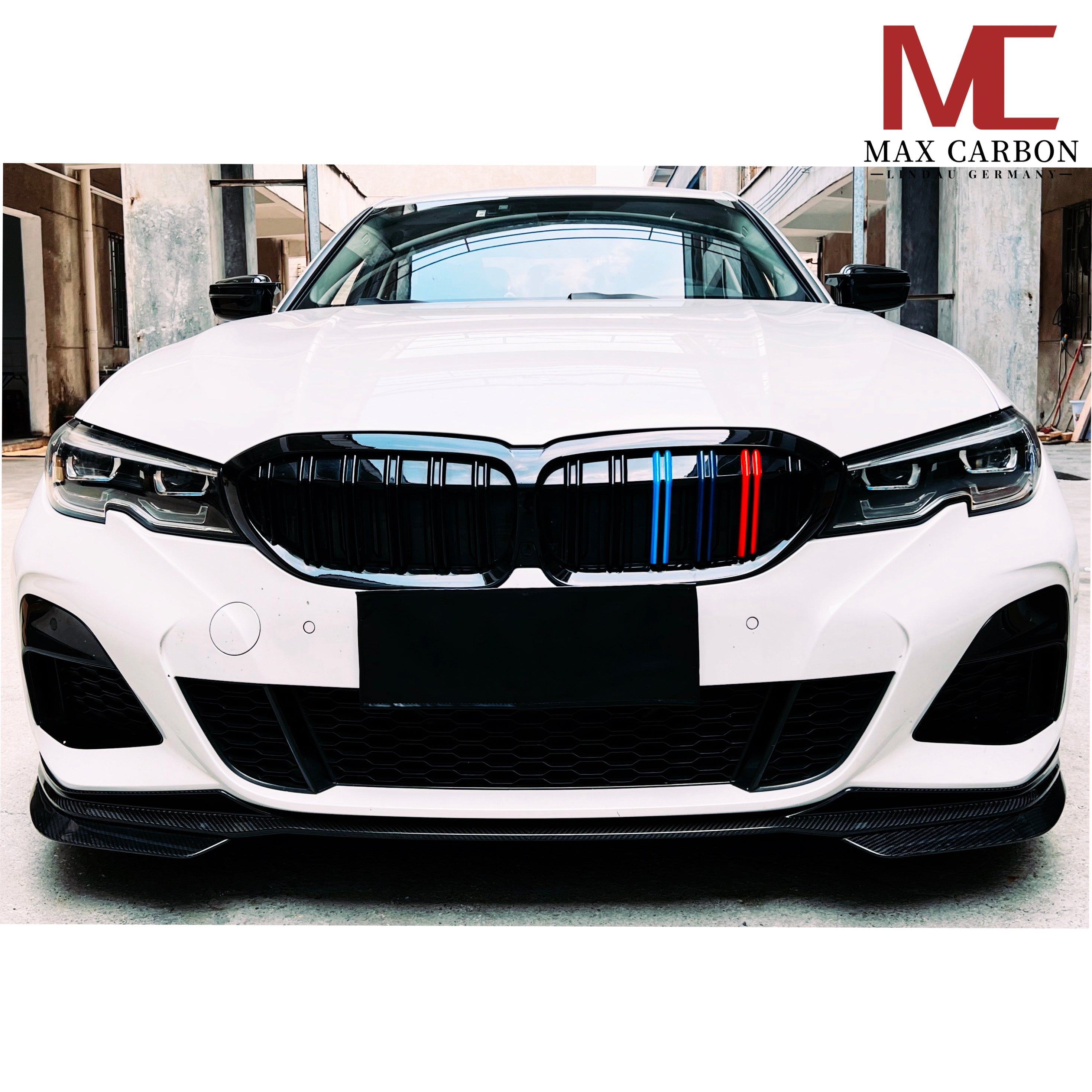 Dry-Carbon Frontlippe passend für BMW 3er G20/G21 Pre-LCI (M Paket) – leichte Front in echtem Carbon