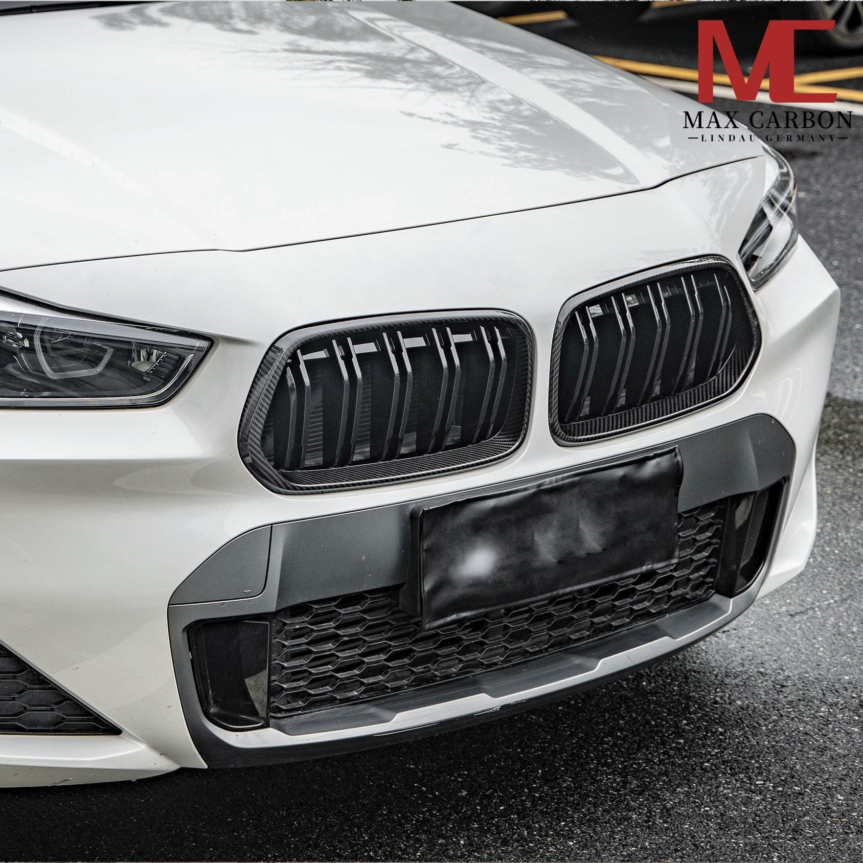 Dry Carbon Kühlergrill Nieren Gitter für BMW X2 F39