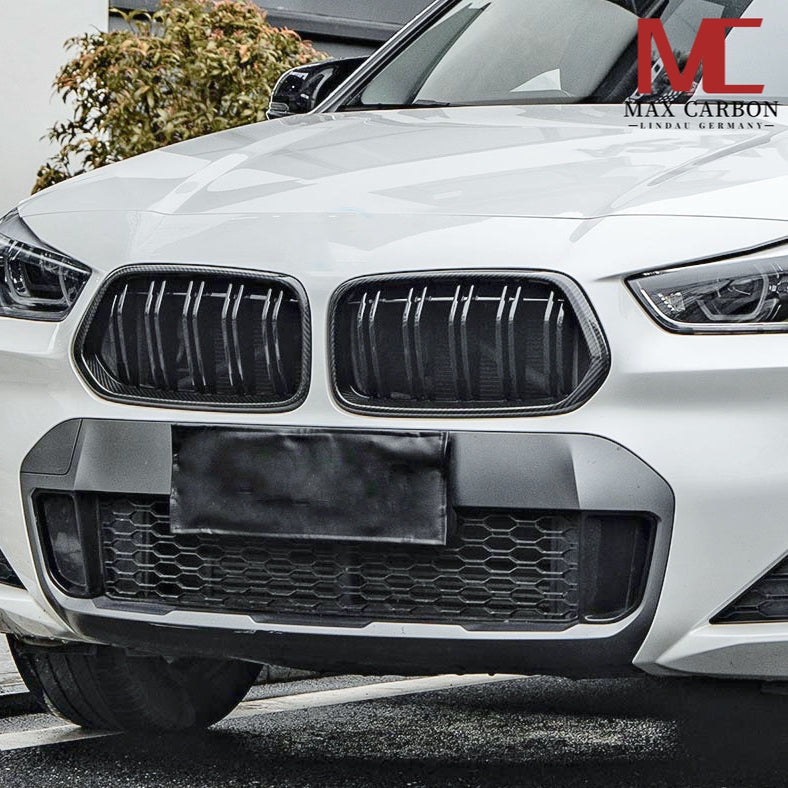 Dry Carbon Kühlergrill Nieren Gitter für BMW X2 F39