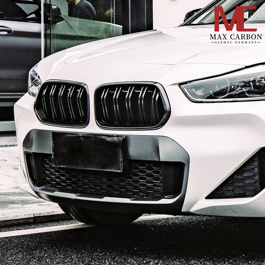 Dry Carbon Kühlergrill Nieren Gitter für BMW X2 F39