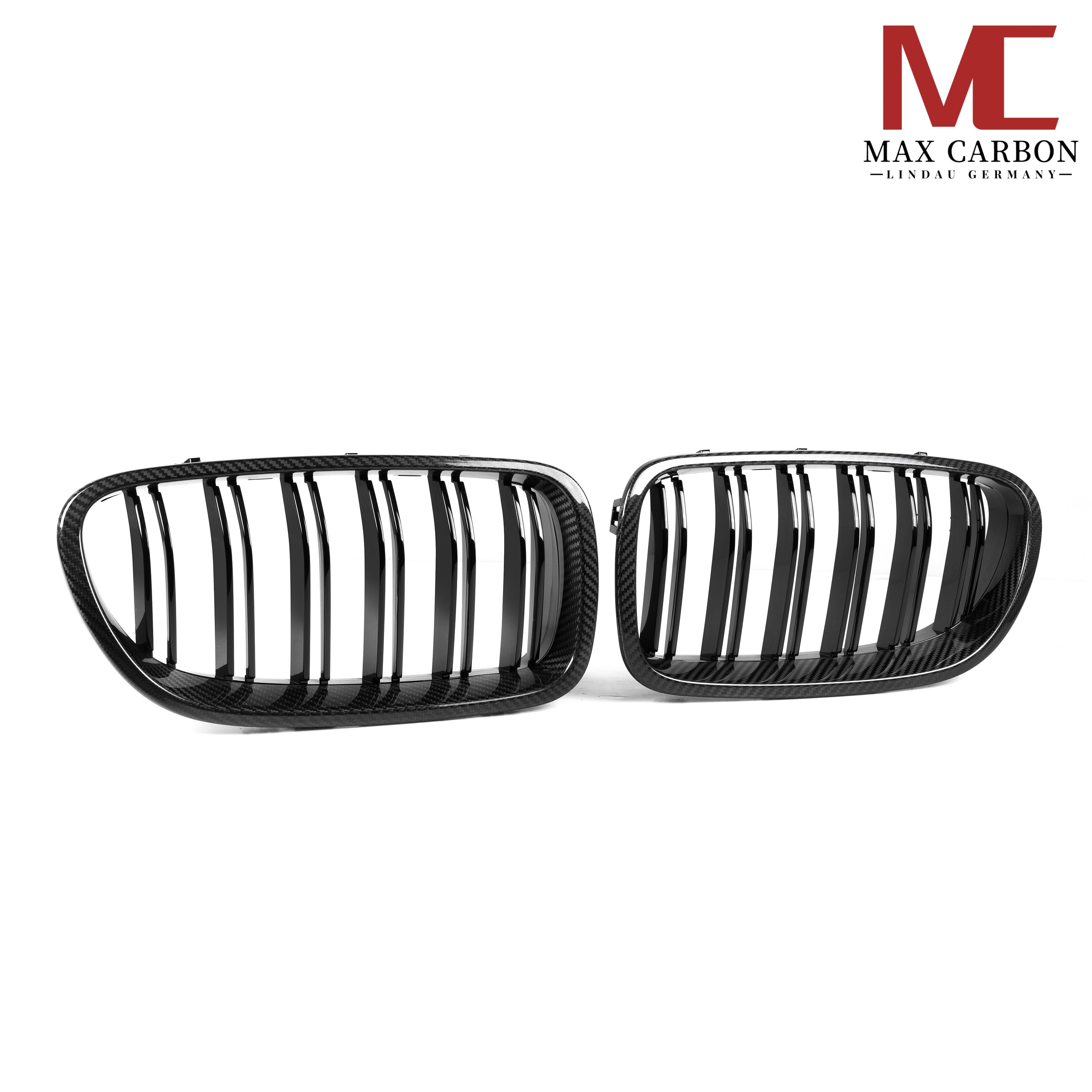 Dry-Carbon Kühlergrill Nieren passend für BMW M5 F10 & M6 F12 F13 F06 – Carbon statt Chrom