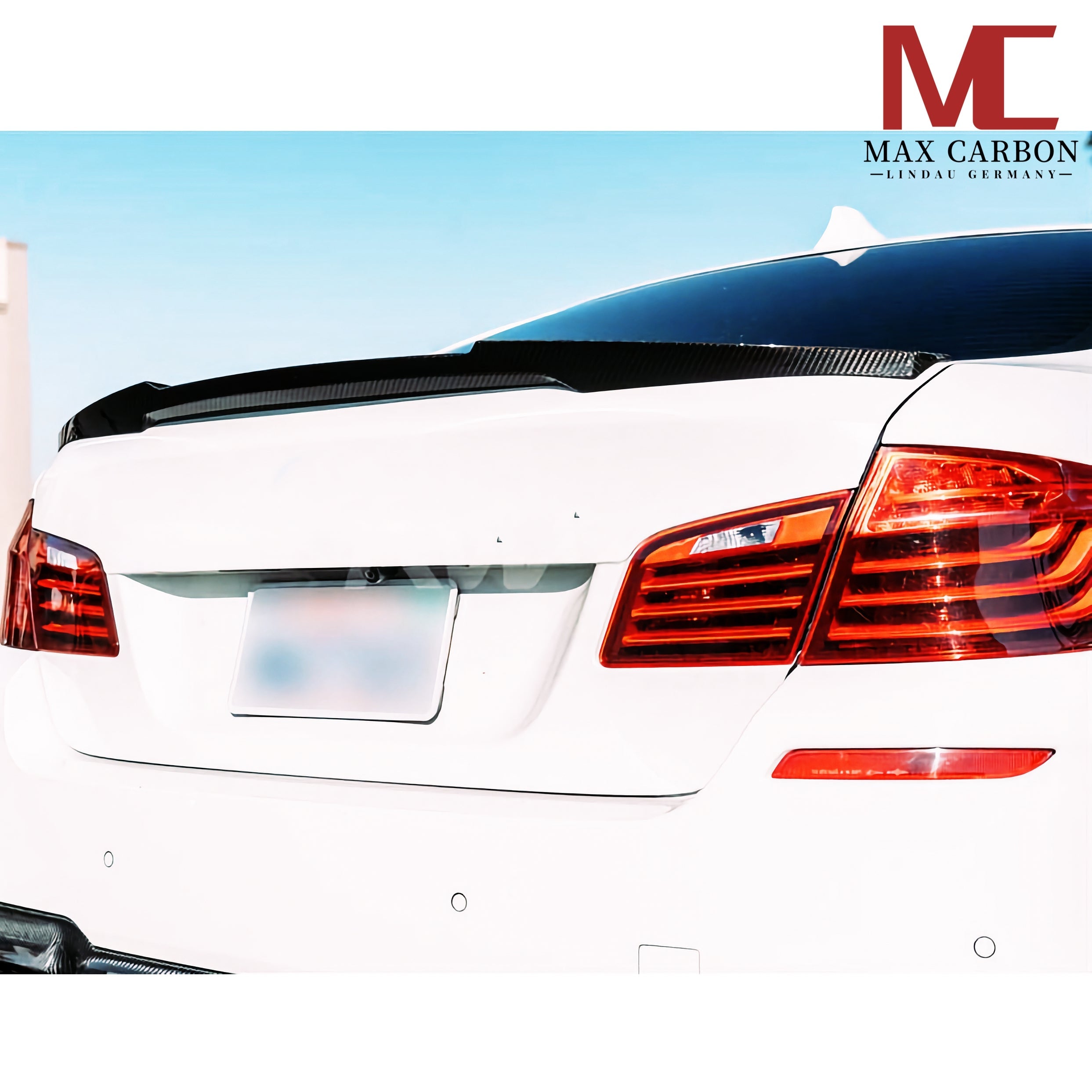Dry-Carbon Heckspoiler Ducktail passend für BMW M5 F10 / 5er F10 – Heck mit Kante
