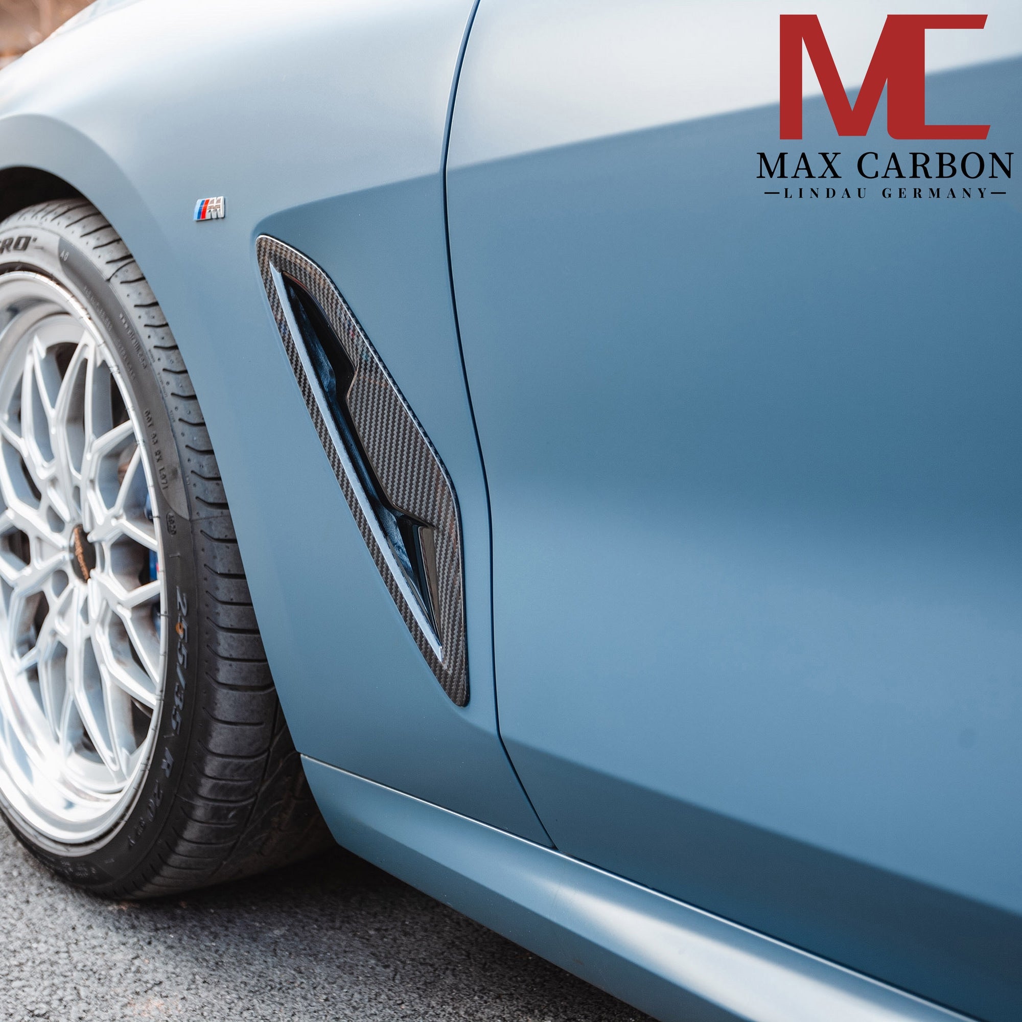 Dry Carbon Kotflügelaufsatz Lufteinlass für BMW 8er G14 G15 G16