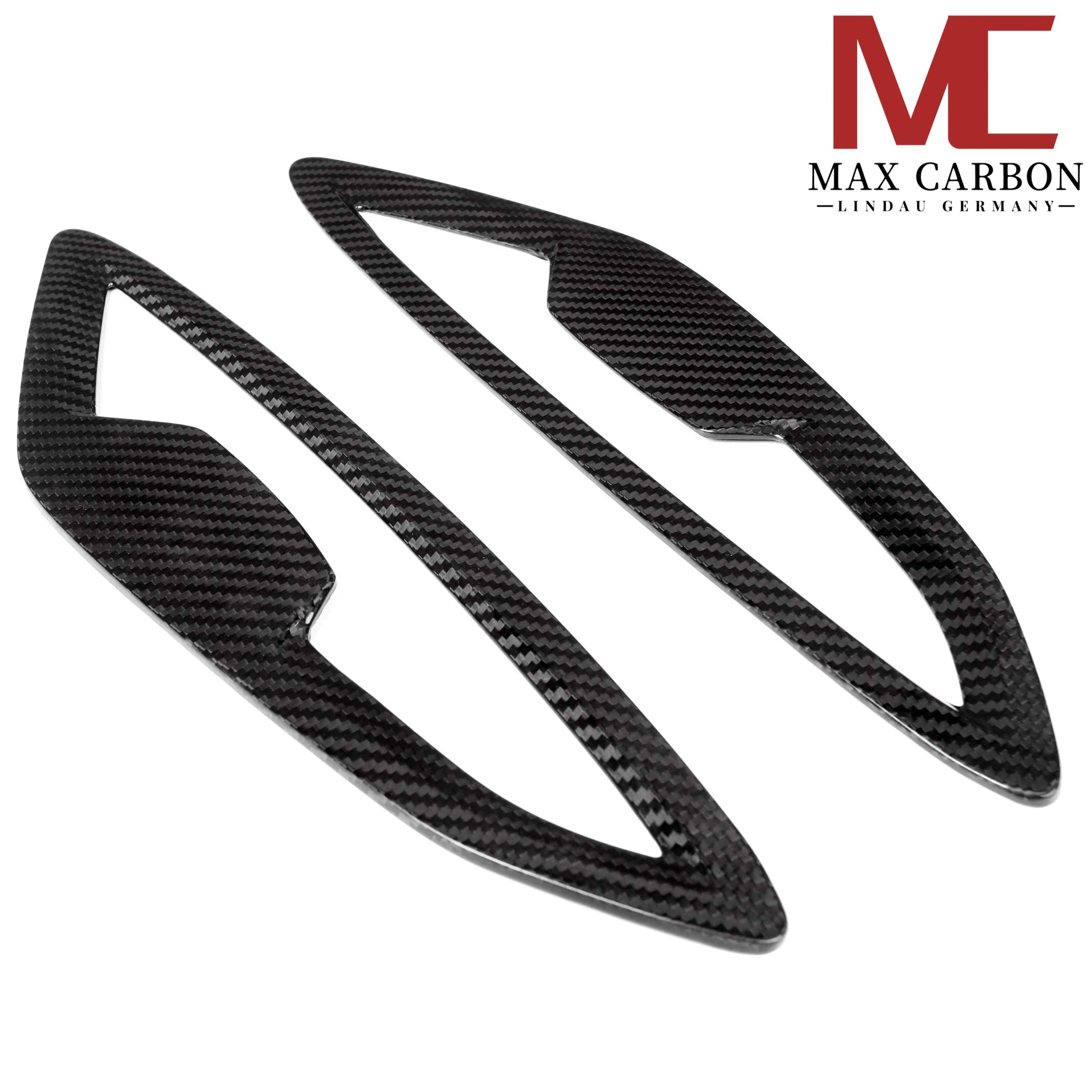Dry-Carbon Kotflügelaufsatz mit Lufteinlass passend für BMW 8er G14 G15 G16 – Carbon-Detail an der Flanke