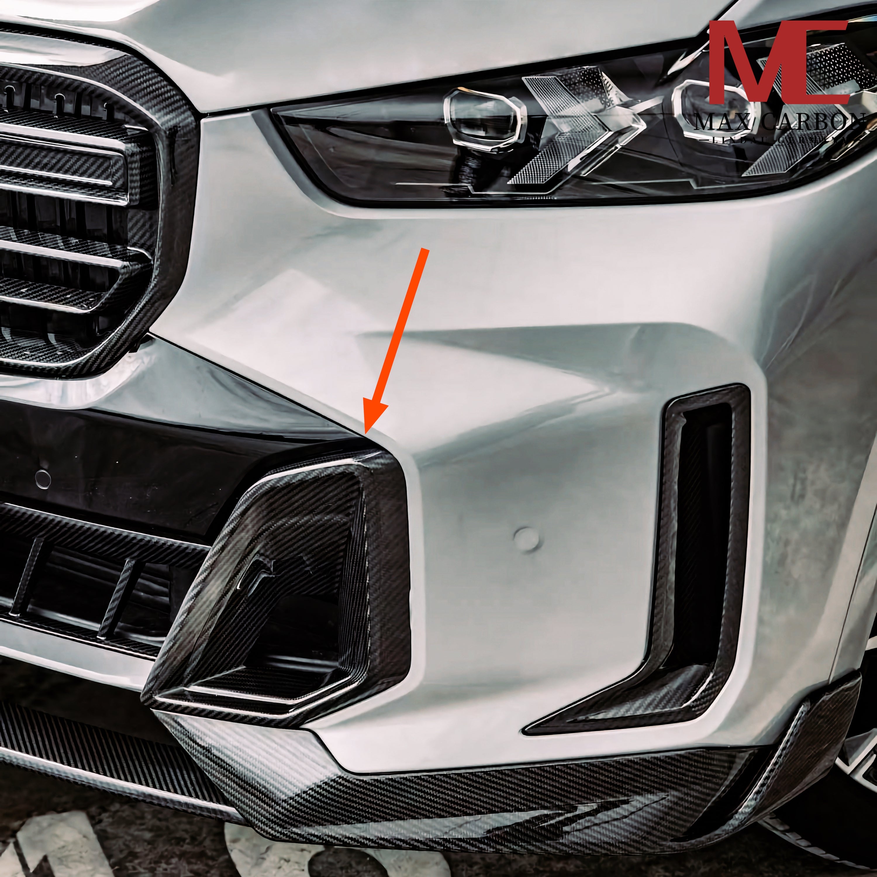 Dry-Carbon Lufteinlässe Seite für BMW X5 G05 LCI (M-Paket)
