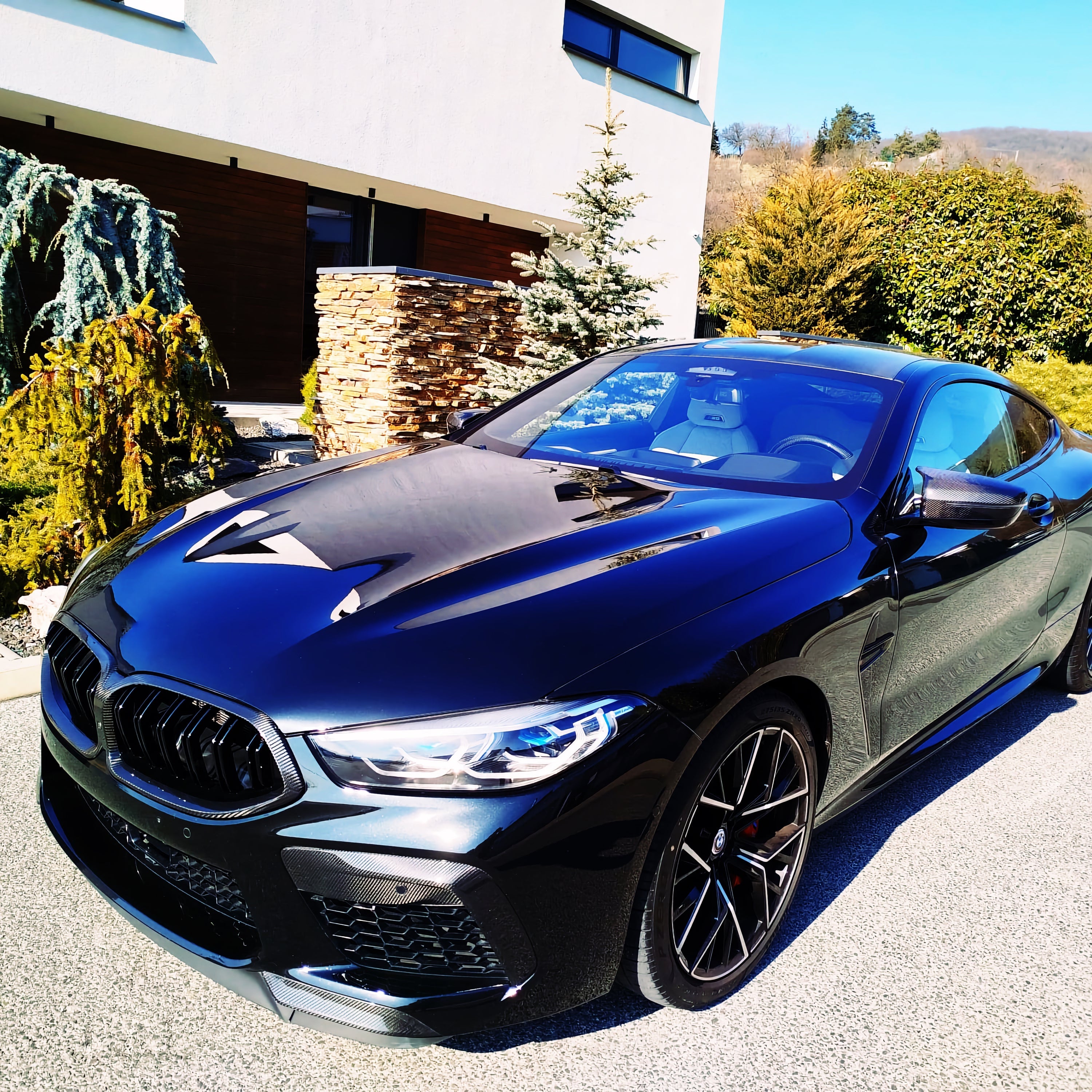 Dry-Carbon Frontansatz passend für BMW M8 F91 F92 F93 Pre-LCI – Frontsplitter mit Kante