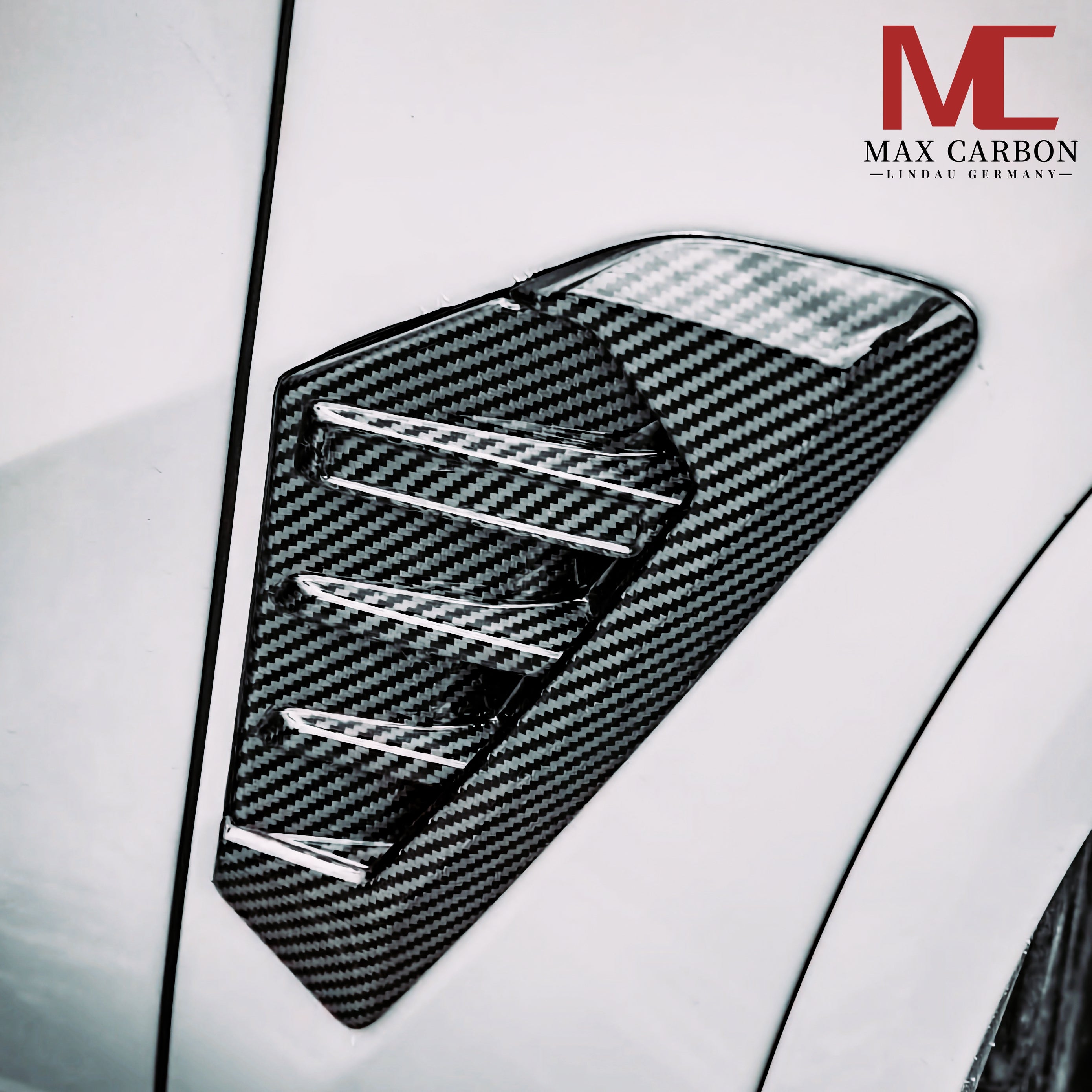 Dry Carbon Kotflügelaufsatz Lufteinlass für BMW X5 G05 LCI