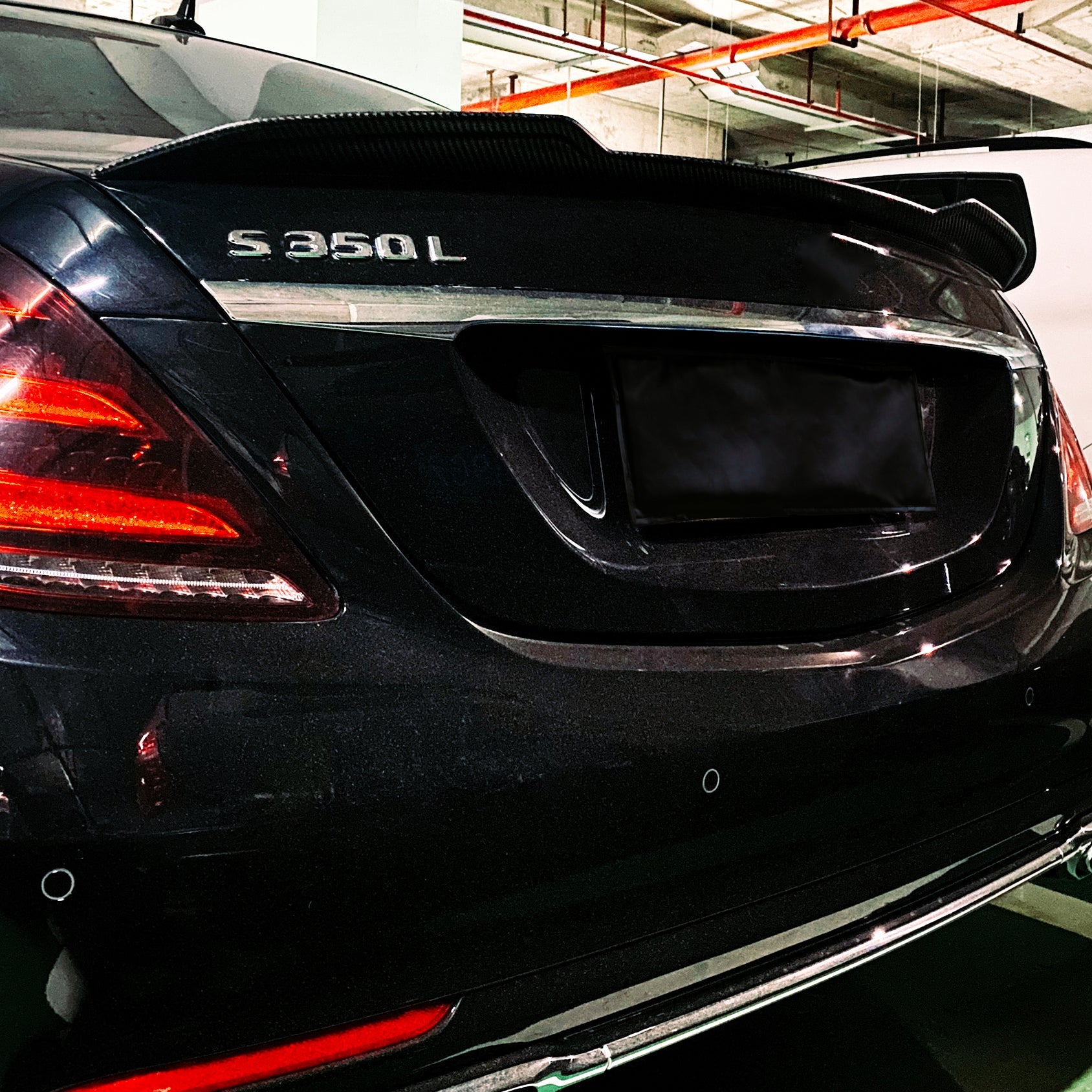 Dry Carbon Heck Spoiler "Ducktail" für Mercedes Benz S Class W222