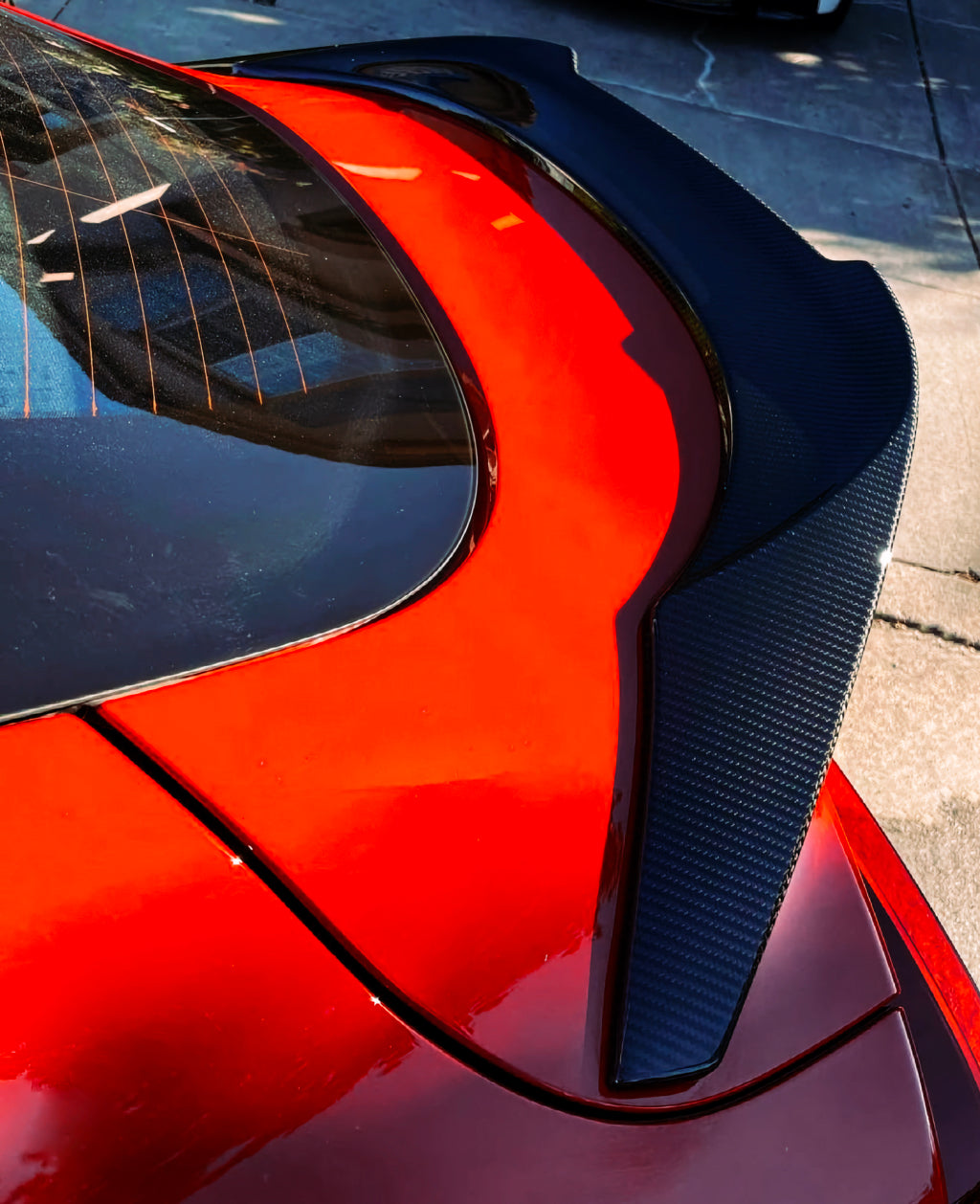 Dry Carbon Heck Spoiler "Ducktail" für Toyota Supra A90 GR V Style