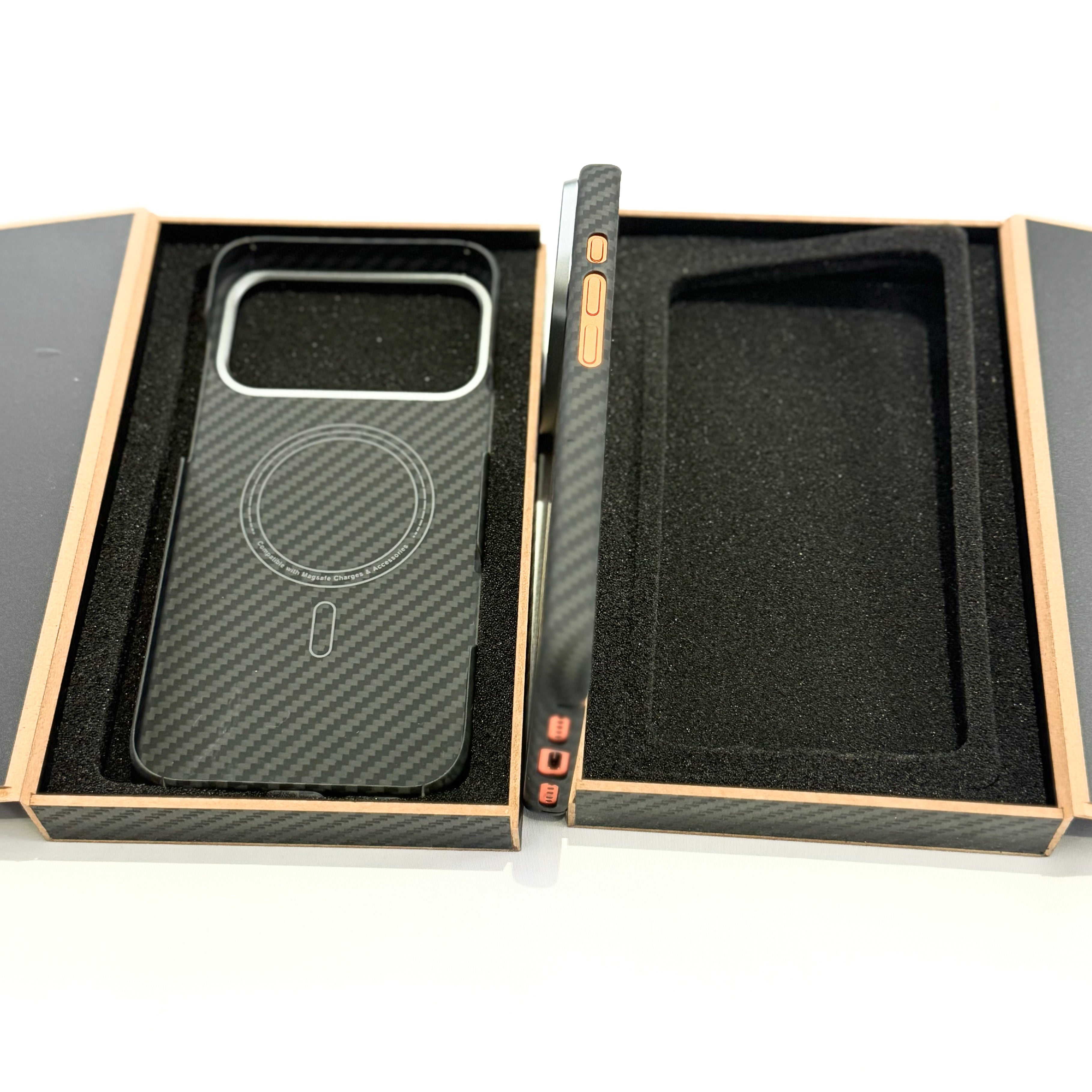 Kevlar-Handyhülle in Carbon-Optik passend für iPhone 17/17 Pro u.a. - Getsdowned