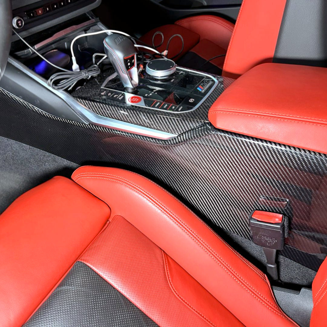 Dry Carbon Tür- & Konsolen-Blenden für BMW M2 G87 / M3 G80 G81 / M4 G82 G83 / 2er 3er 4er