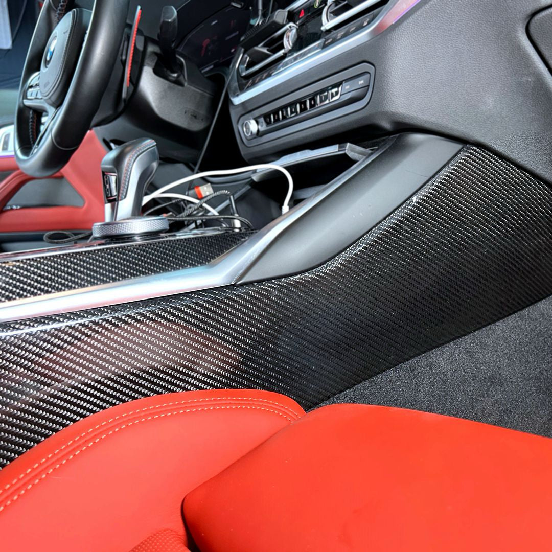 Dry Carbon Tür- & Konsolen-Blenden für BMW M2 G87 / M3 G80 G81 / M4 G82 G83 / 2er 3er 4er