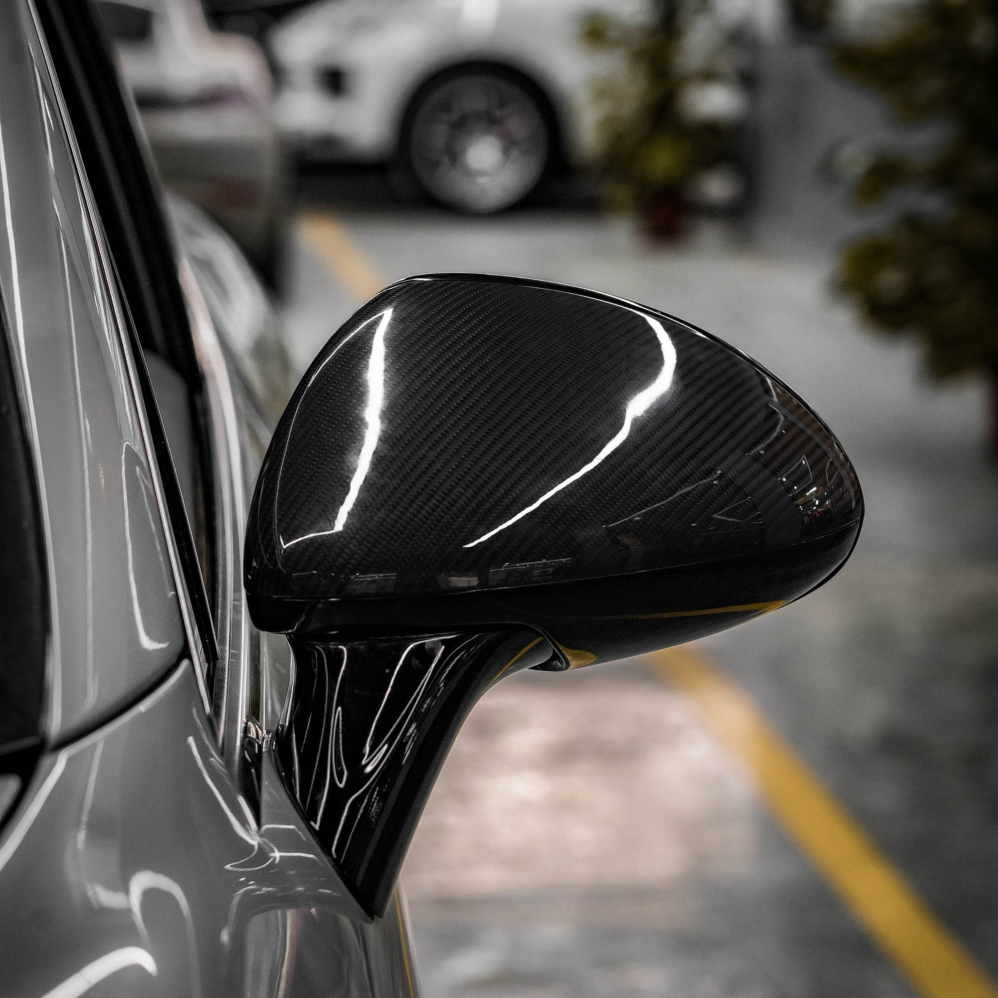 Dry-Carbon Spiegelkappen passend für Porsche Cayenne 958.1 (92A) – nur ca. 230 g