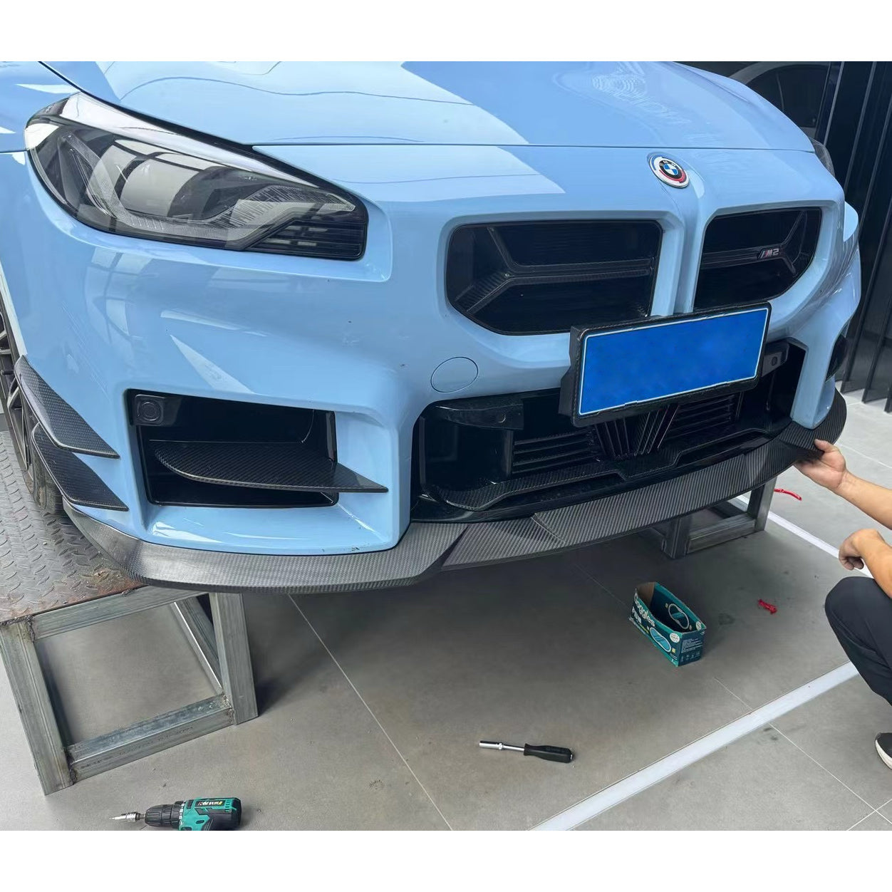 Dry Carbon Frontlippe V2 passend für BMW M2 G87 inkl. LCI