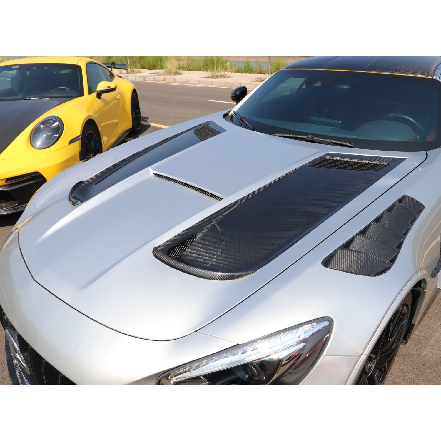 Dry-Carbon Motorhaube passend für Mercedes-Benz AMG GT / GTS / GTC / GTR / Black Series – Leichtbau-Haube