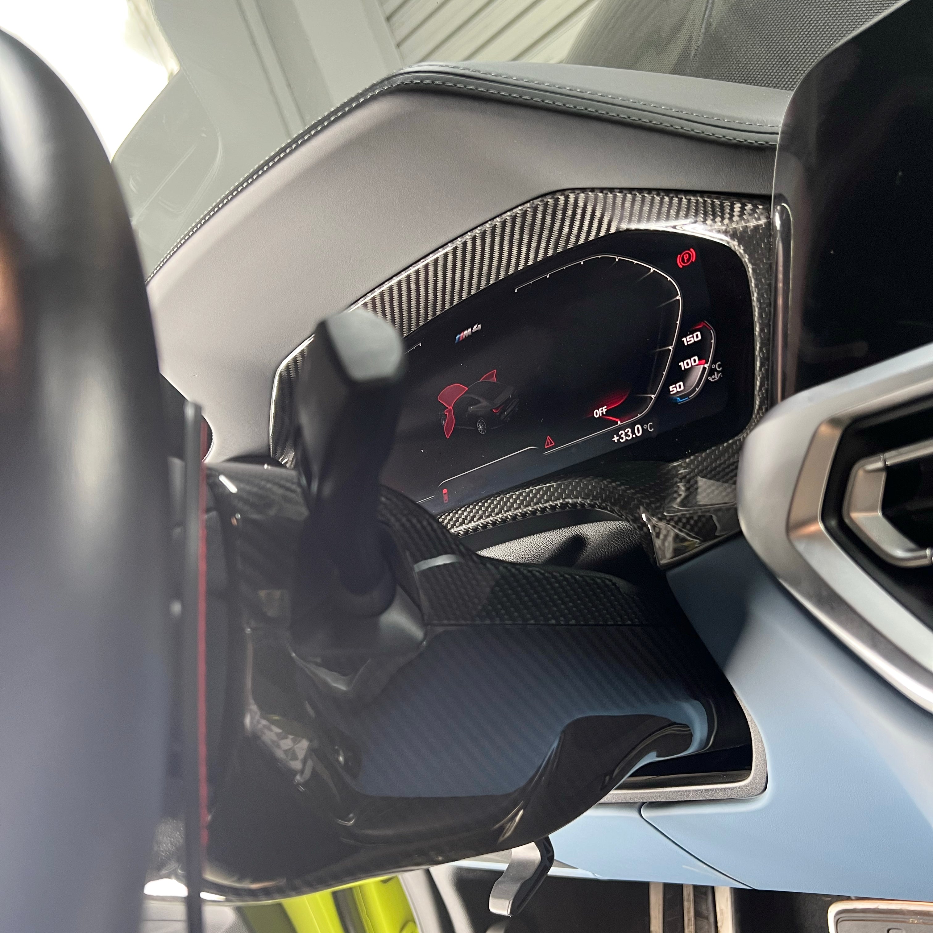 Dry Carbon Tacho Cover für BMW M2 G87 M3 G80 G81 M4 G82 G83