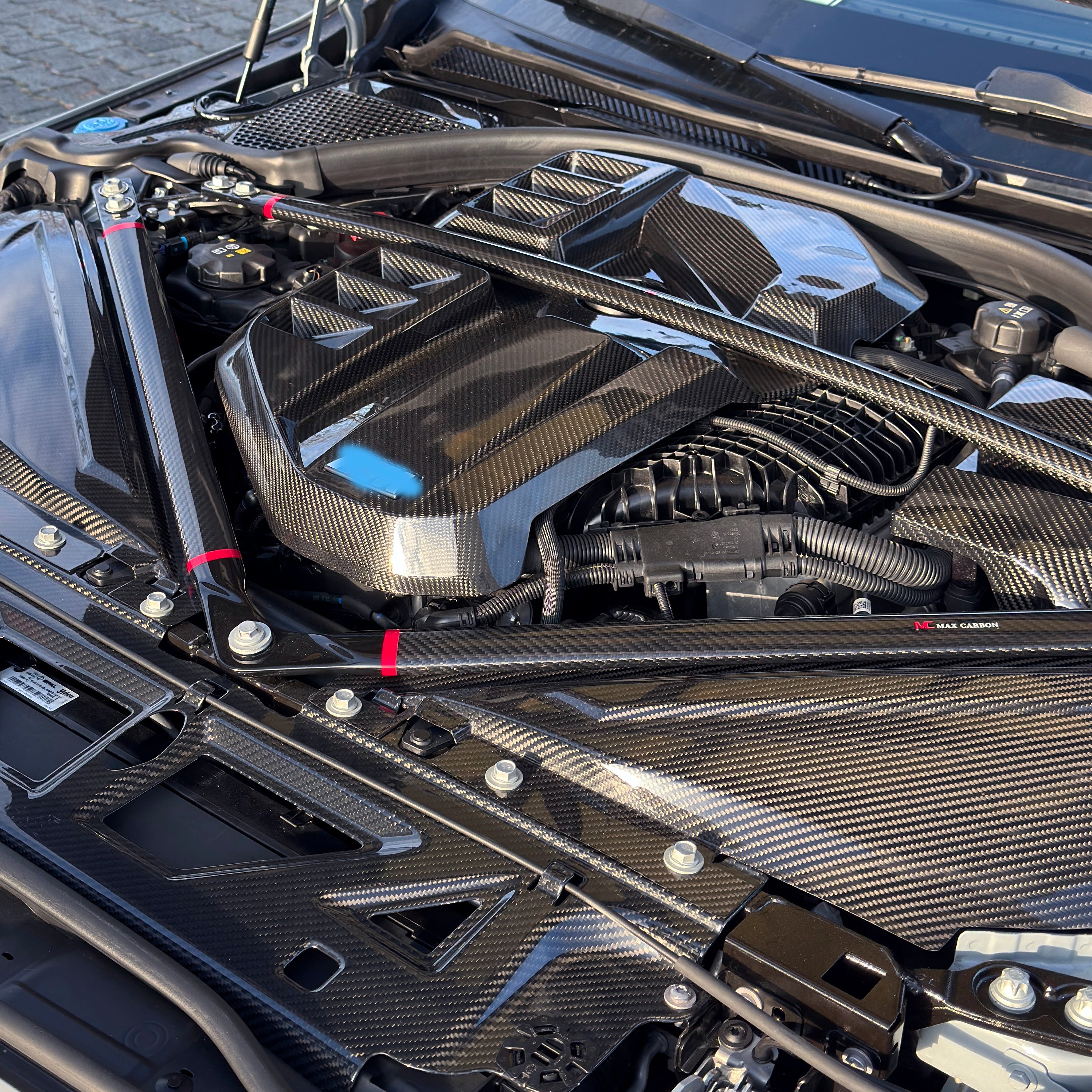 Dry Carbon Kühlverkleidungs-Slam-Panel Voll-Ersatz für BMW M2 G87 / M3 G80 G81 / M4 G82 G83