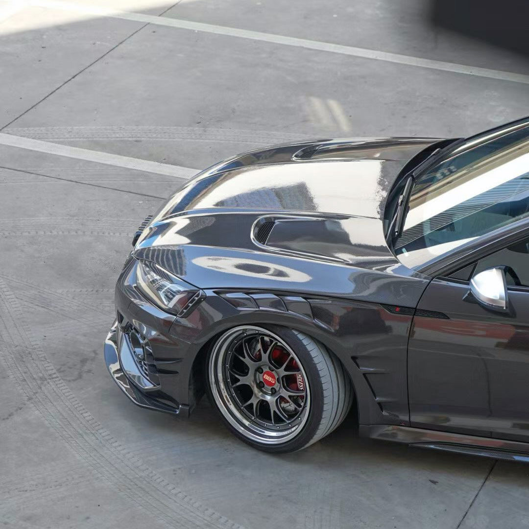 Dry Carbon Kotflügel Ersatz für Audi RS5 B9 Co-Branding mit AE DESIGN inkl. Eintragung