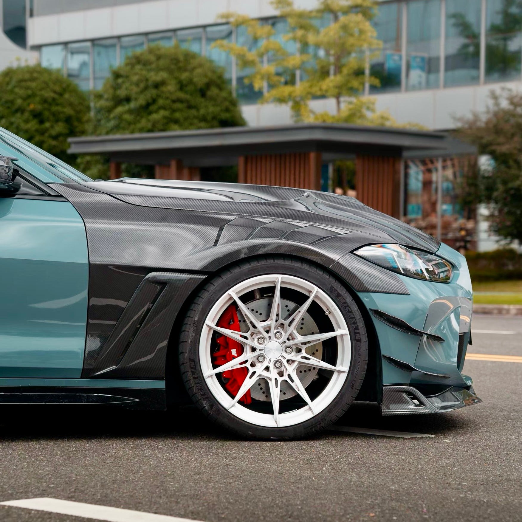 Dry Carbon Kotflügel Ersatz für BMW M3 G80 G81 M4 G82 G83 inkl. Eintragung