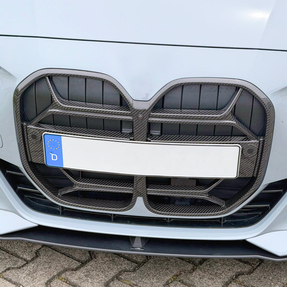 Dry-Carbon Kühlergrill passend für BMW 4er G22/G23 – Carbon-Front mit ACC-Option