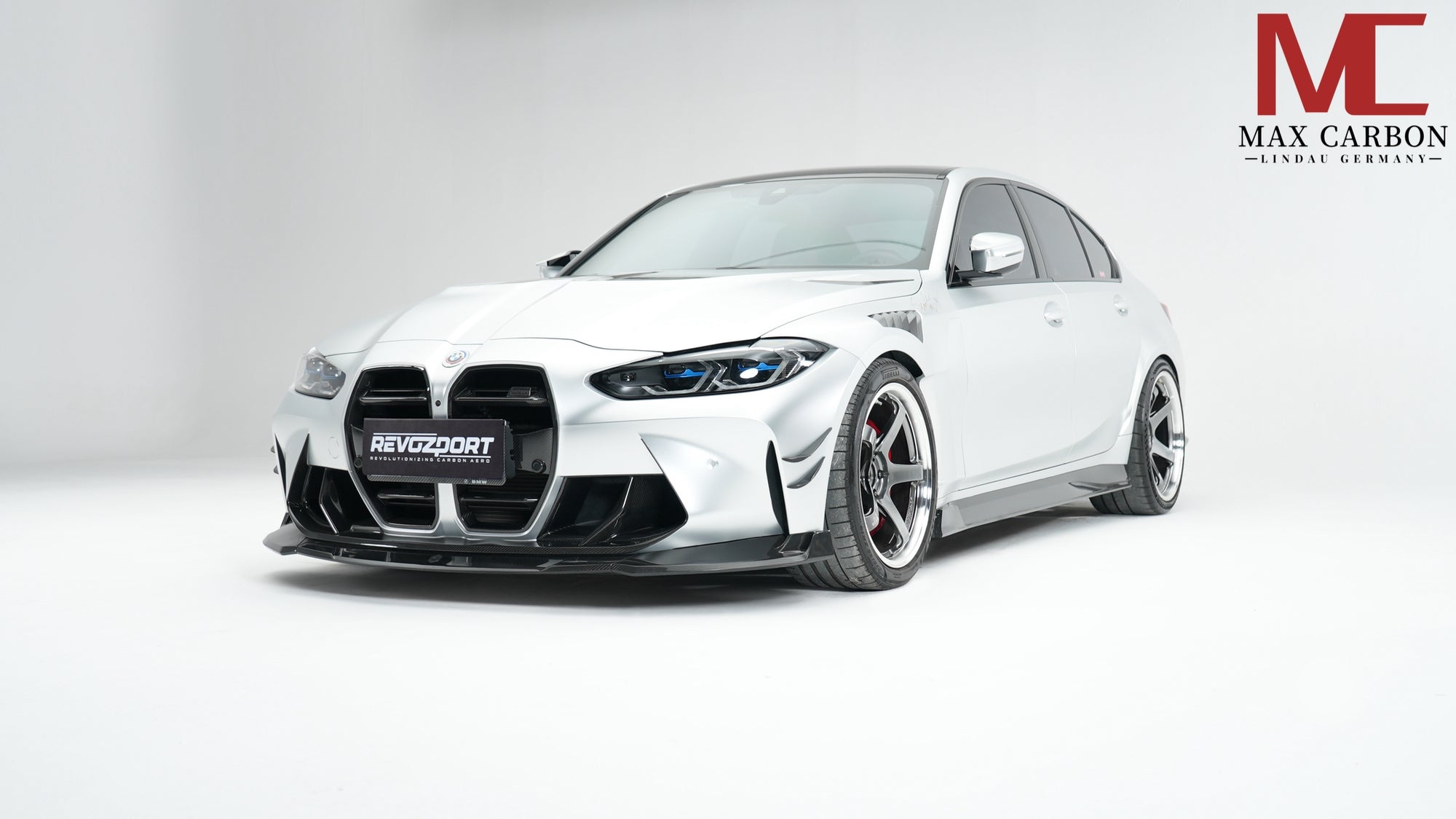 Carbon Frontlippe Trim passend für BMW M3 G80/G81 und M4 G82/G83, Echtcarbon - Getsdowned
