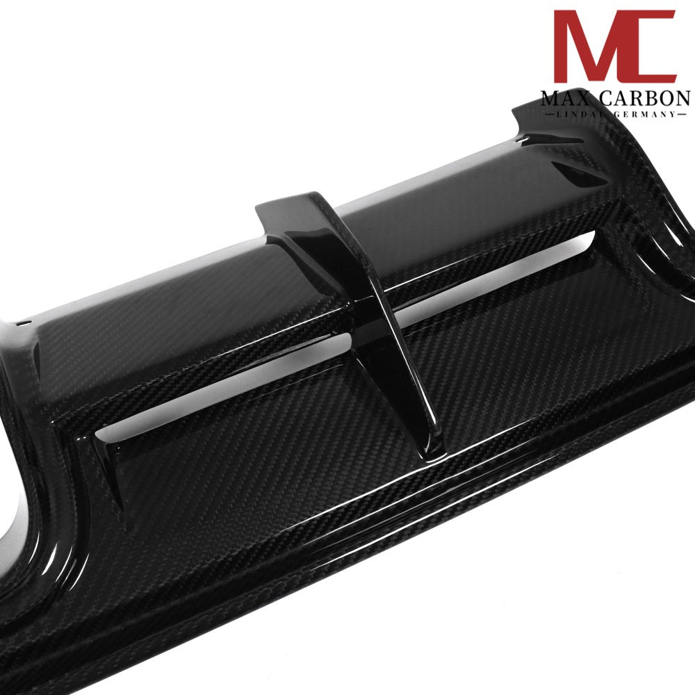 Carbon Heckdiffusor im V-Style passend für BMW M3 G80/G81 und M4 G82/G83, Echtcarbon - Getsdowned