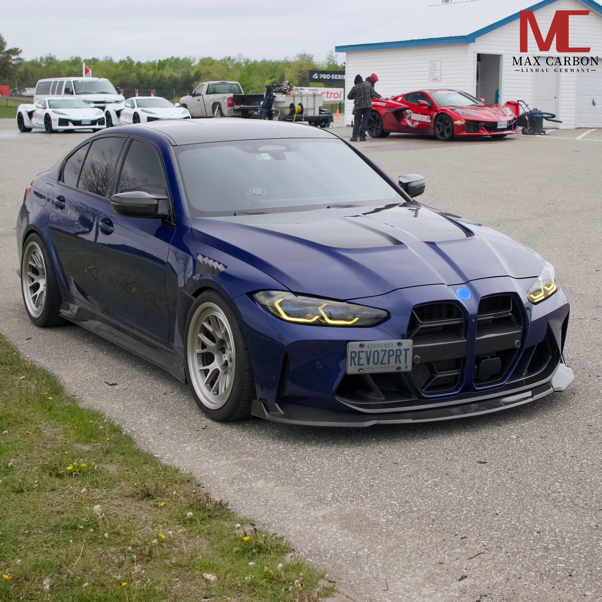 Carbon Frontlippe Trim passend für BMW M3 G80/G81 und M4 G82/G83, Echtcarbon - Getsdowned
