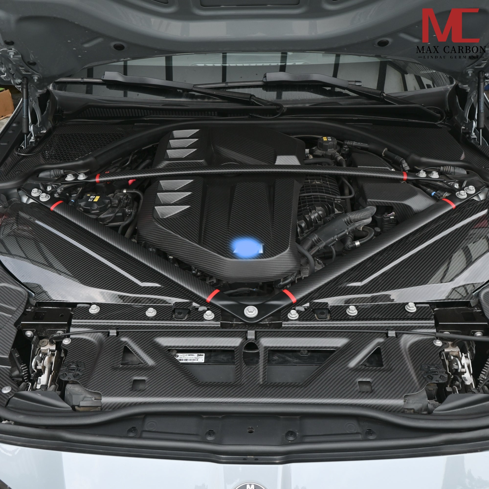 Matt-Carbon Motorraum-Abdeckung passend für BMW M3 G80/G81 / M4 G82/G83