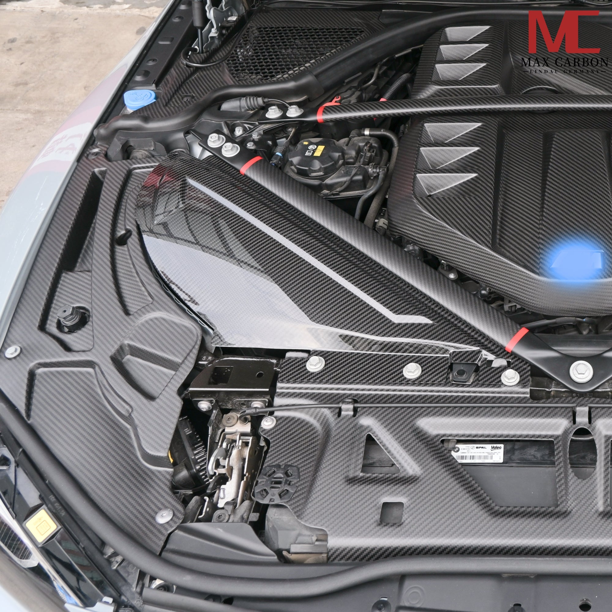 Matt-Carbon Motorraum-Abdeckung passend für BMW M3 G80/G81 / M4 G82/G83