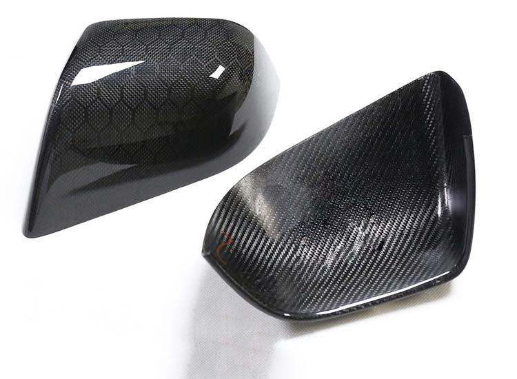 DRY CARBON Performance Aufsatz Spiegelkappen Mirror Cover für Tesla Model 3
