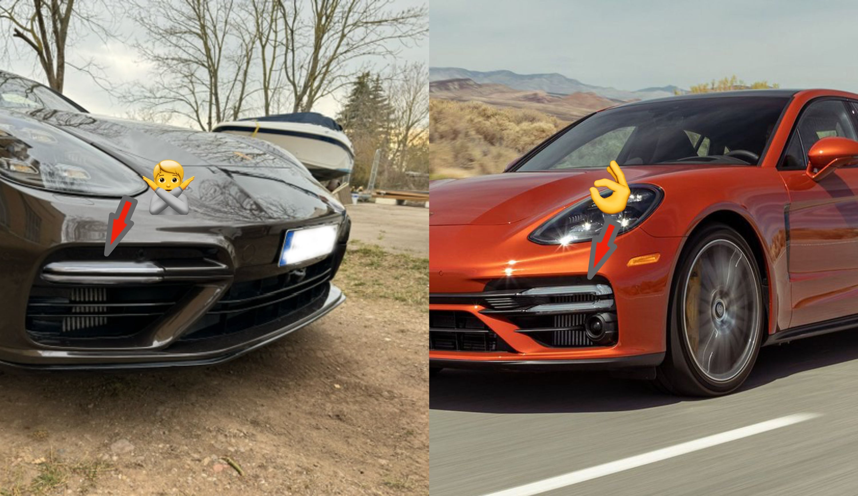 Dry-Carbon Frontlippe passend für Porsche Panamera 971 Turbo S – Echtcarbon für die Frontschürze