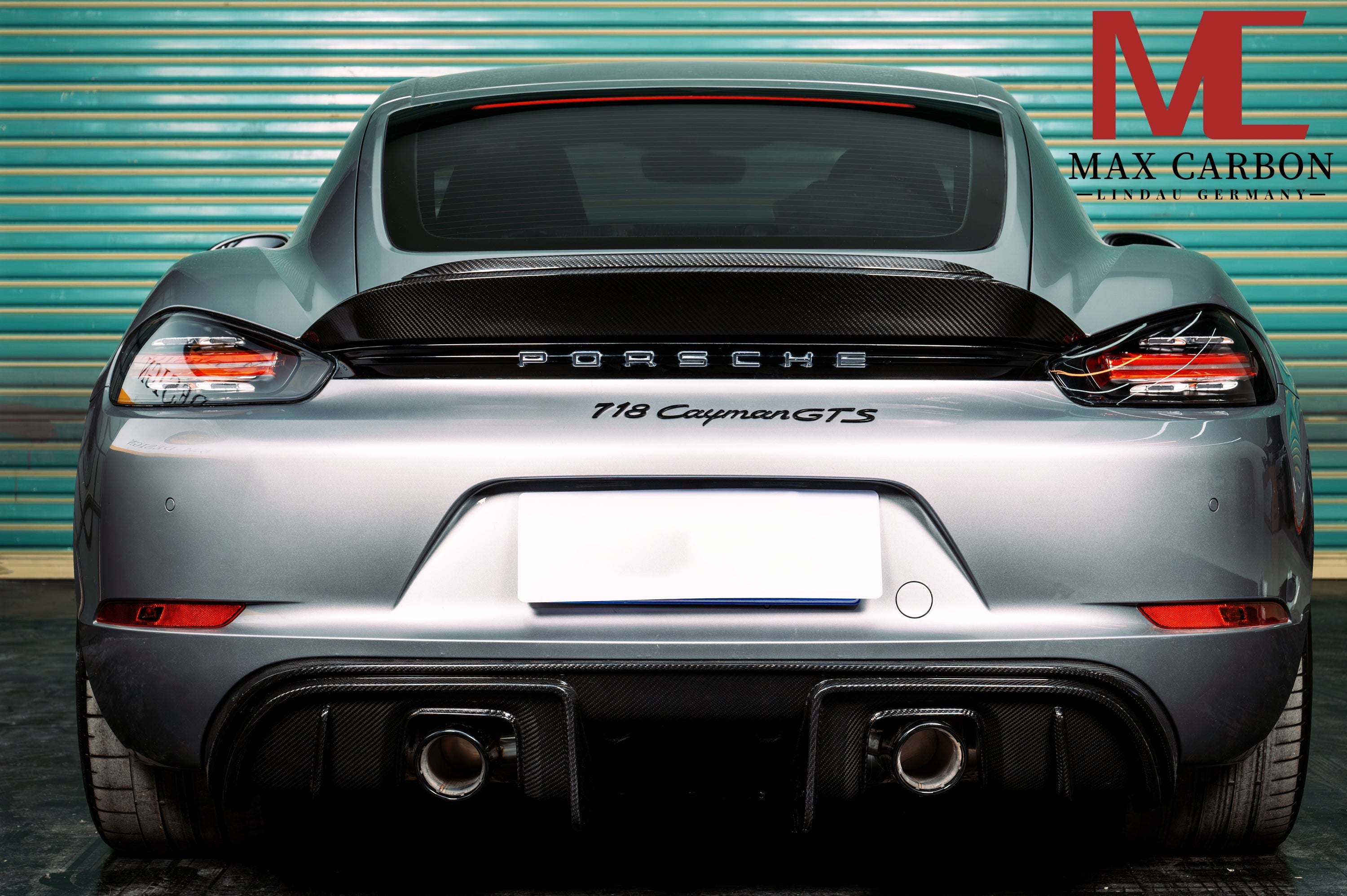 Dry-Carbon Heckspoiler „Ducktail“ passend für Porsche 718 Cayman & Boxster 982 – markanter Heckabriss