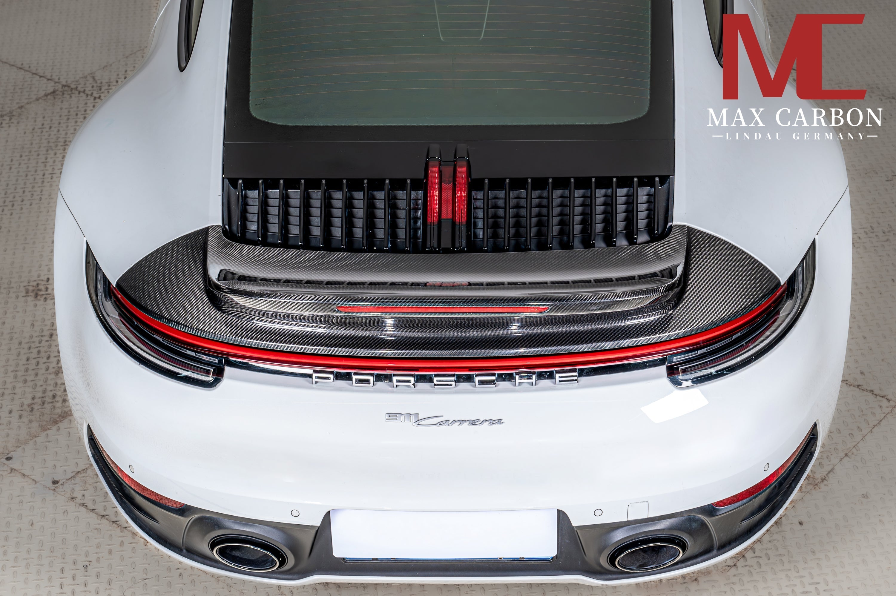 Dry-Carbon Heckspoiler „Sport Classic“ passend für Porsche 911 992.1 – inkl. Eintragung