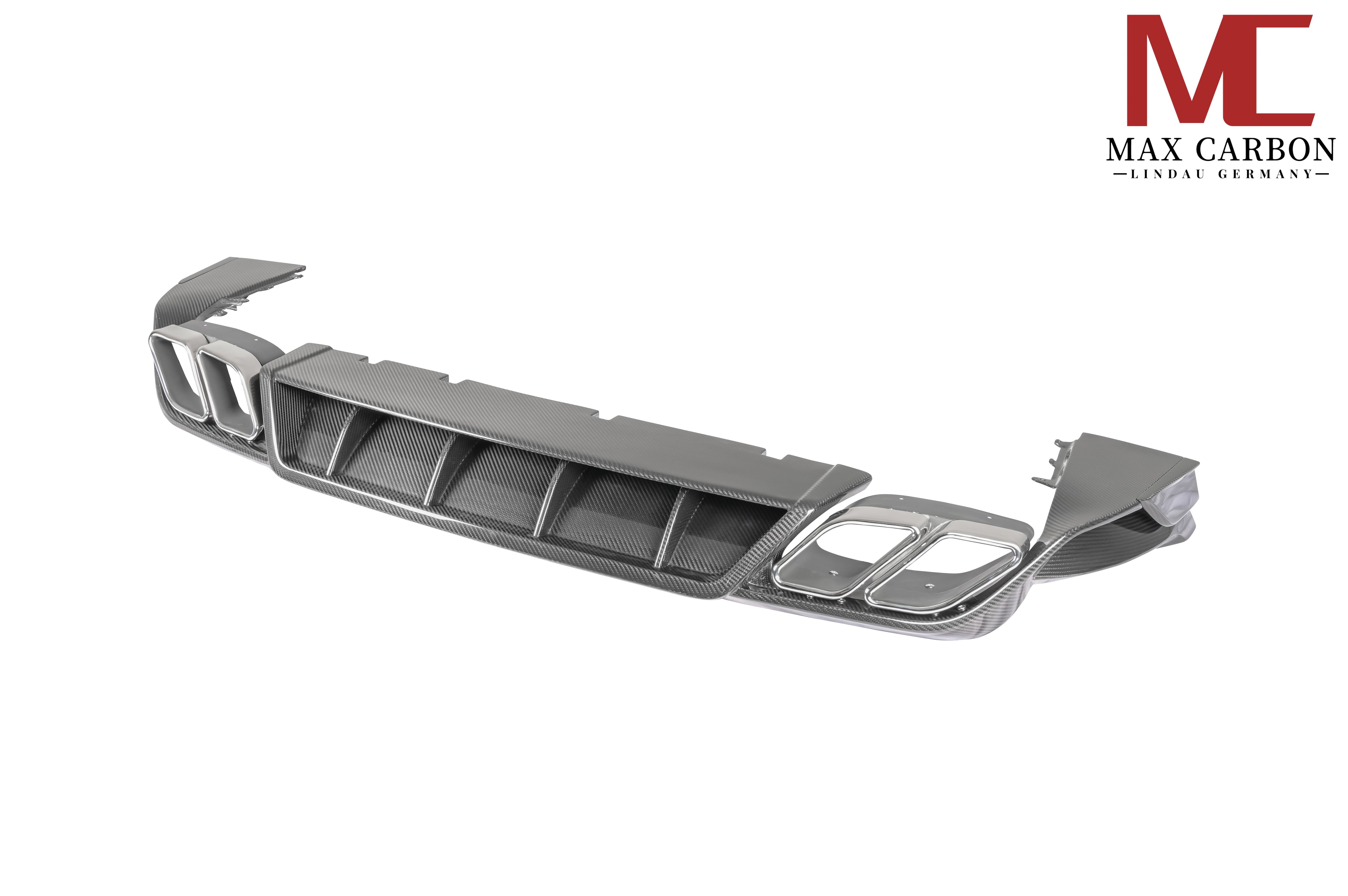 Dry-Carbon Heckdiffusor passend für Porsche Cayenne SUV 9YA & 9YA.2 – Motorsport-Heck, ca. 1,2 kg