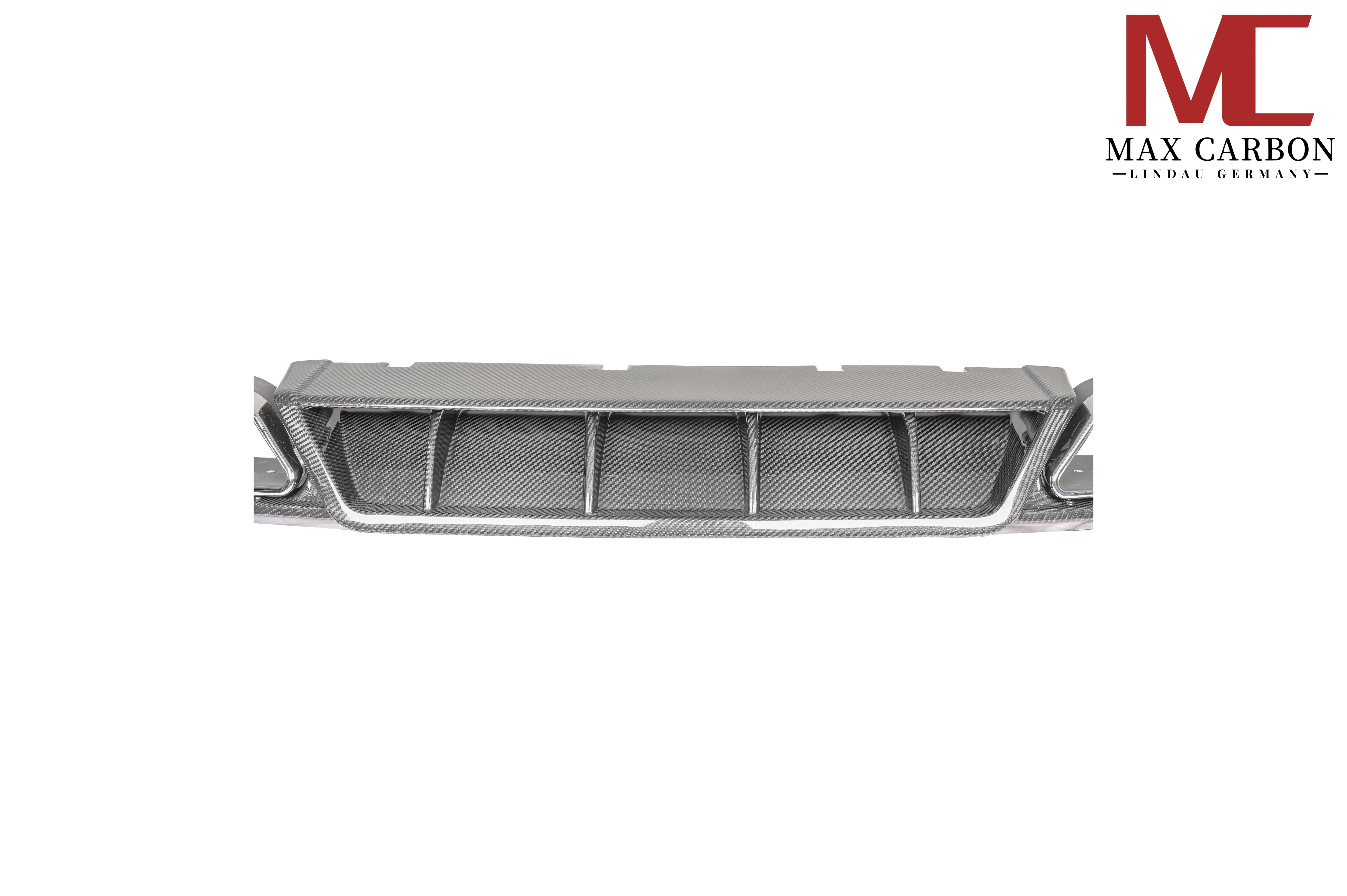 Dry-Carbon Heckdiffusor passend für Porsche Cayenne SUV 9YA & 9YA.2 – Motorsport-Heck, ca. 1,2 kg
