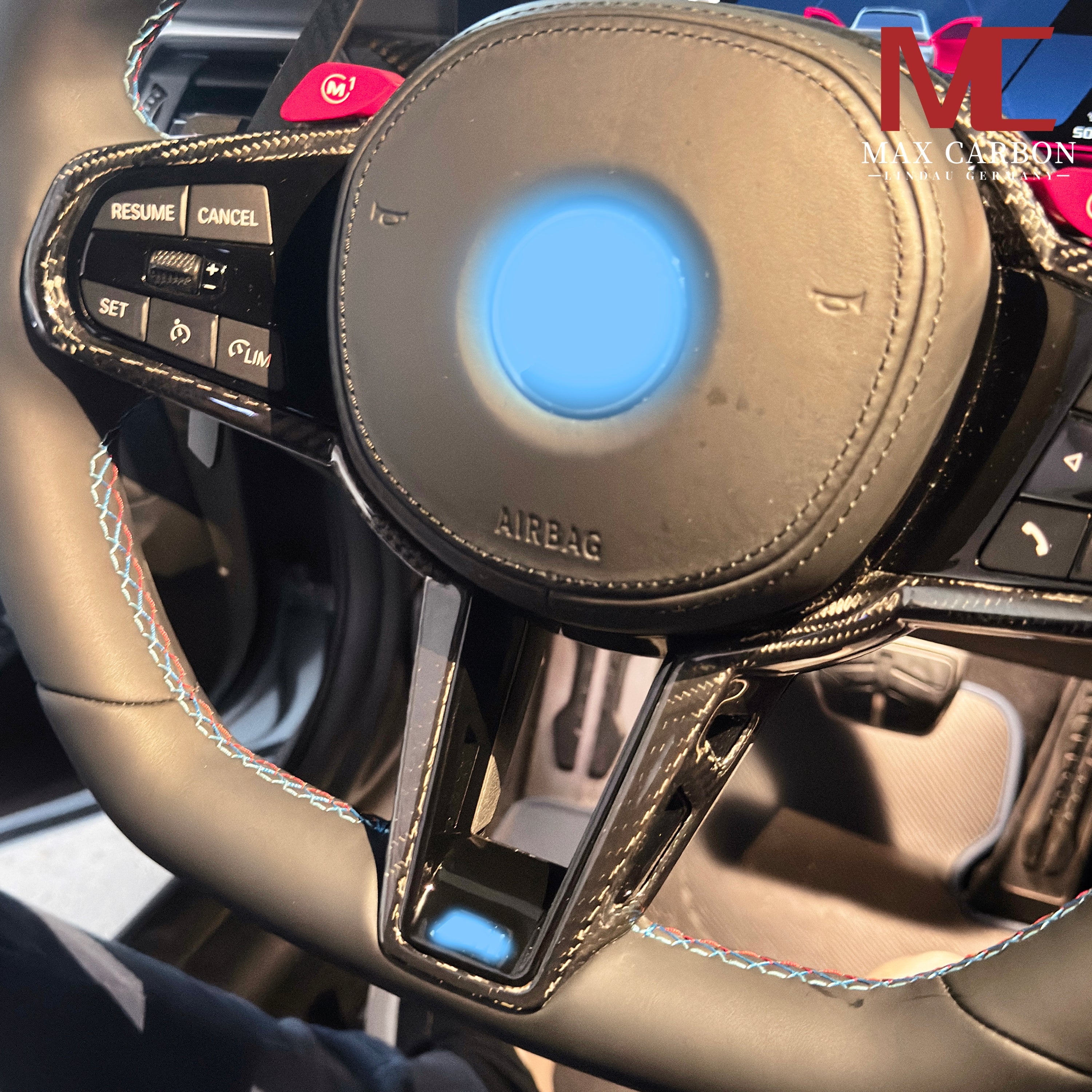 Dry Carbon Lederlenkrad für BMW M2 G87 / M3 G80 G81 / M4 G82 G83