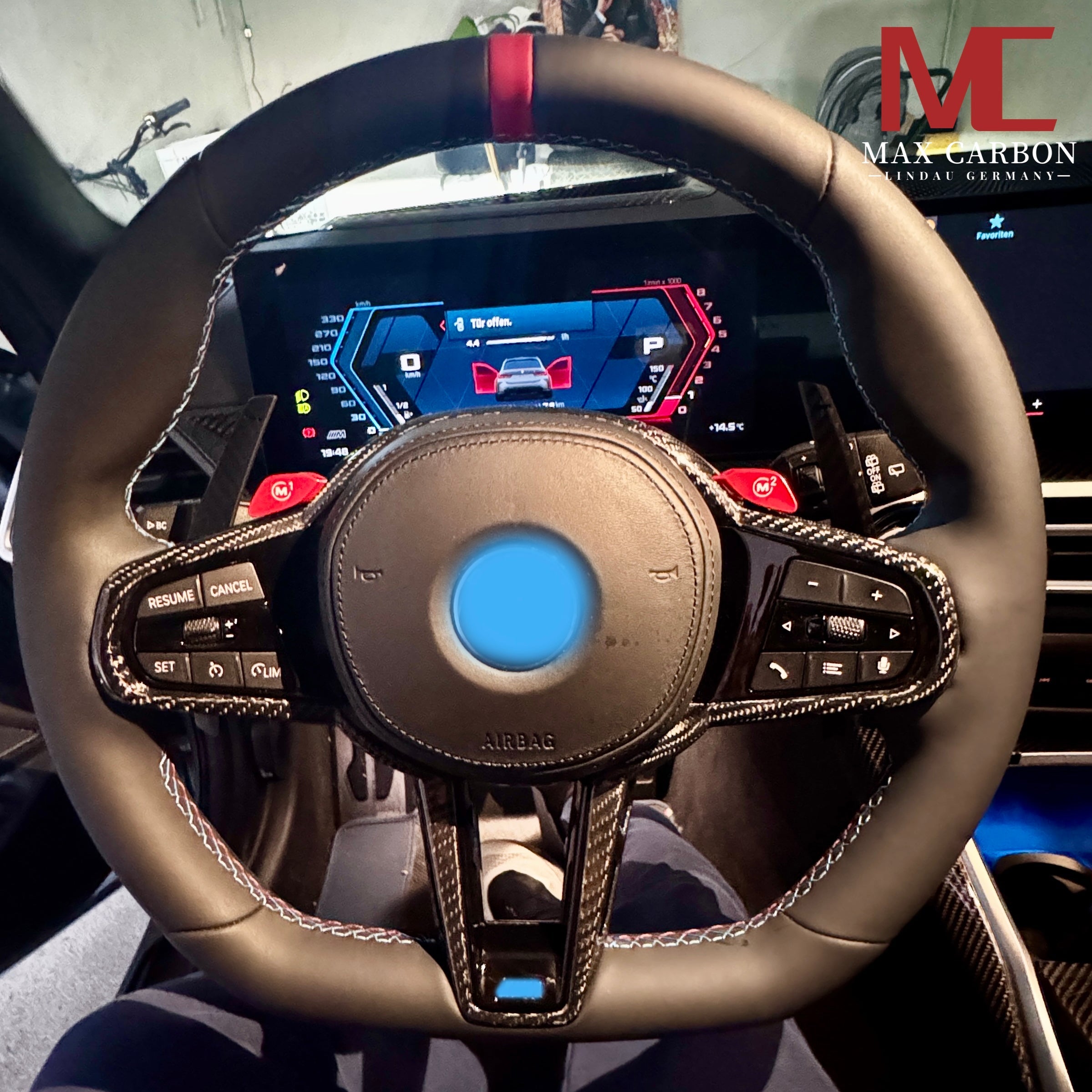Dry Carbon Lederlenkrad für BMW M2 G87 / M3 G80 G81 / M4 G82 G83