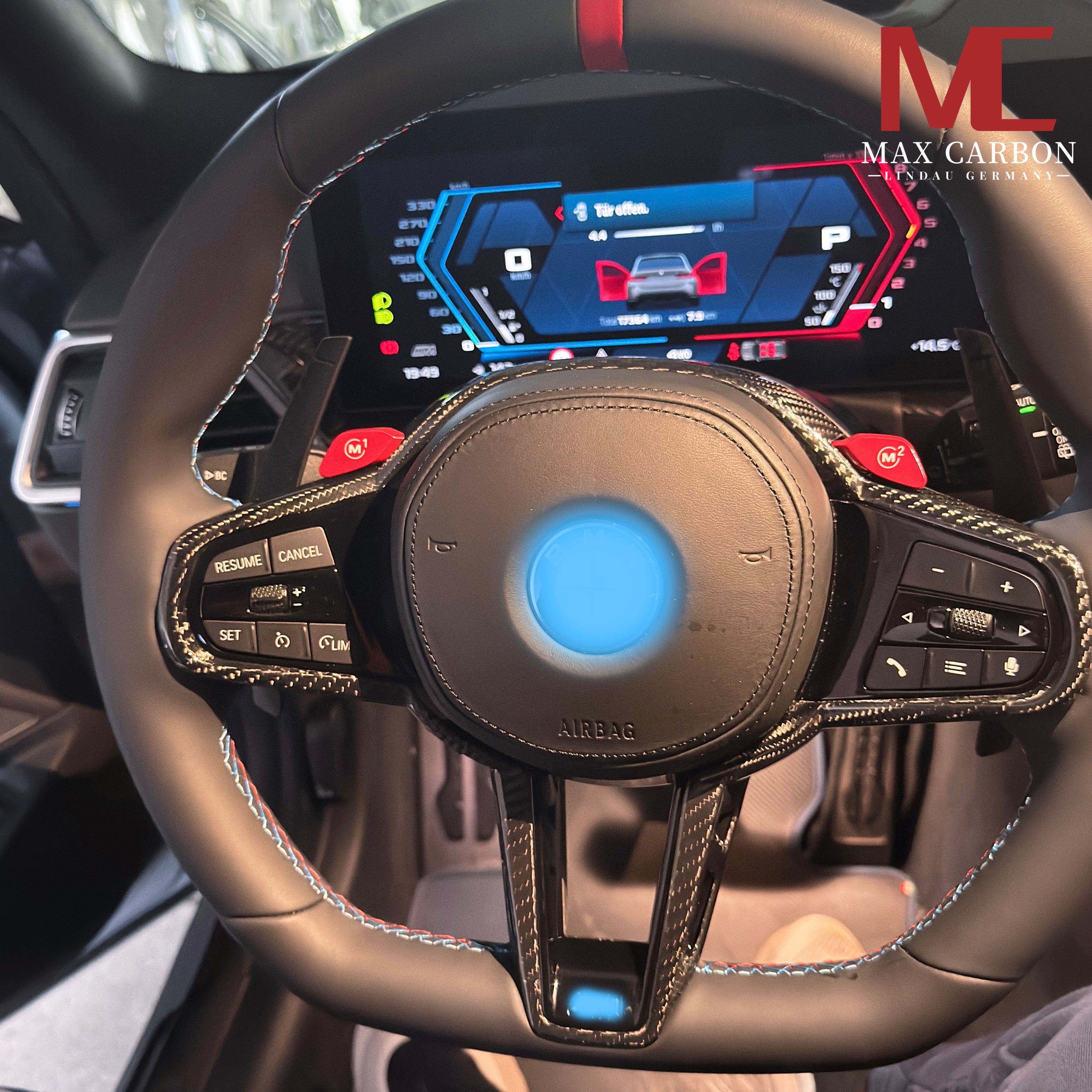 Dry Carbon Lederlenkrad für BMW M2 G87 / M3 G80 G81 / M4 G82 G83