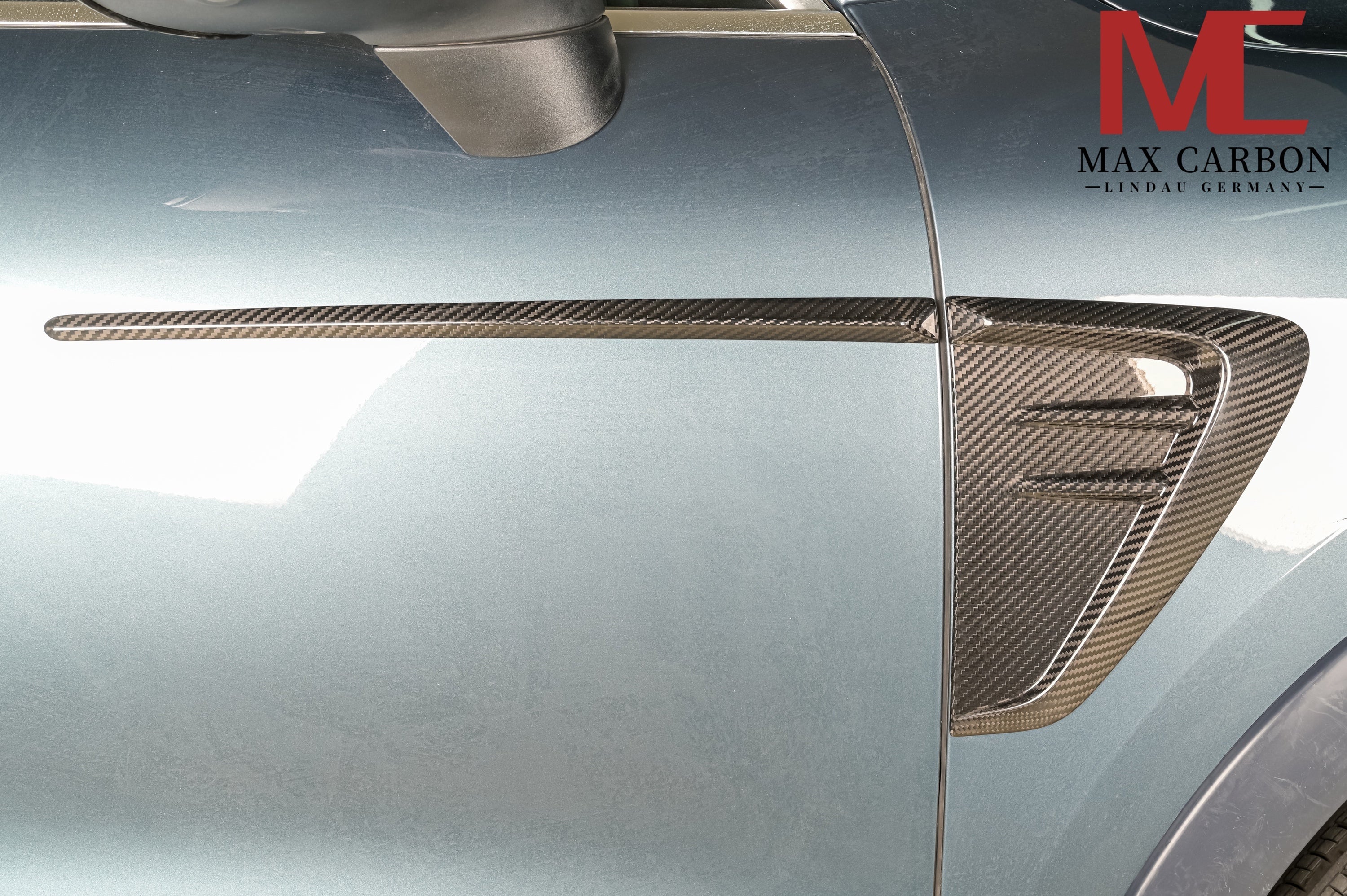 Dry-Carbon Kotflügel-Blenden passend für Porsche Cayenne S & GTS 9YA/9YA.2 – Carbon an den Kotflügeln