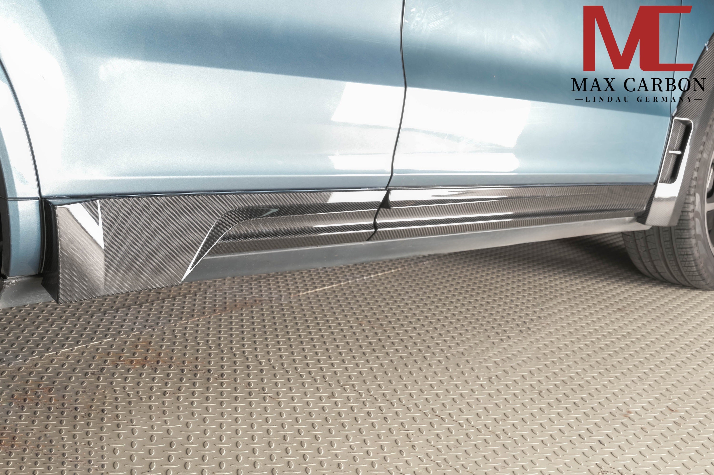 Dry-Carbon Seitenschweller passend für Porsche Cayenne SUV & Coupé (9YA/9YB, Pre-LCI & LCI) – tieferer Look