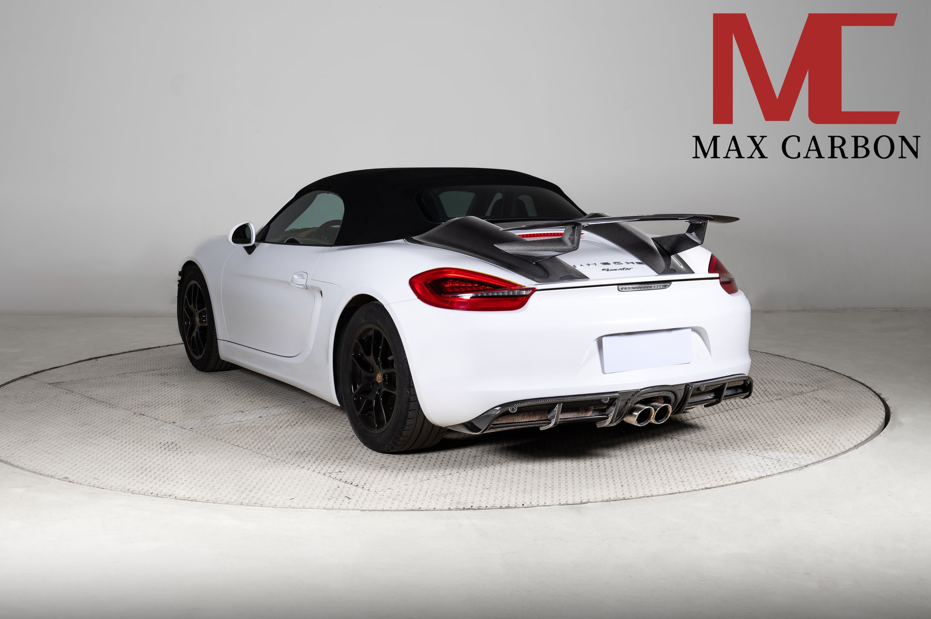 Dry-Carbon Heckflügel passend für Porsche Boxster 981 & 982 – Track-Statement am Heck