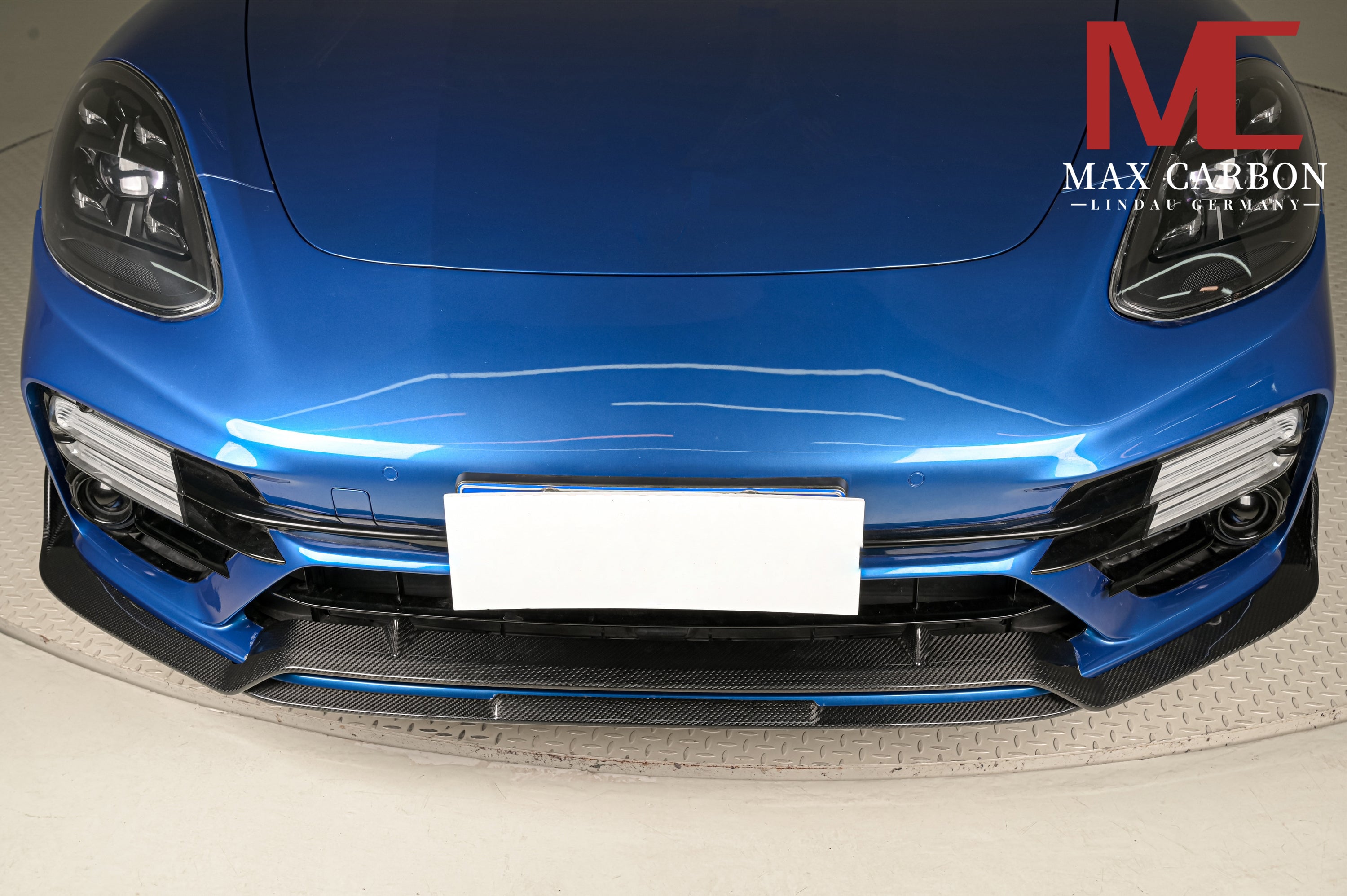 Dry-Carbon Frontlippe passend für Porsche Panamera 971 Turbo S – Echtcarbon für die Frontschürze