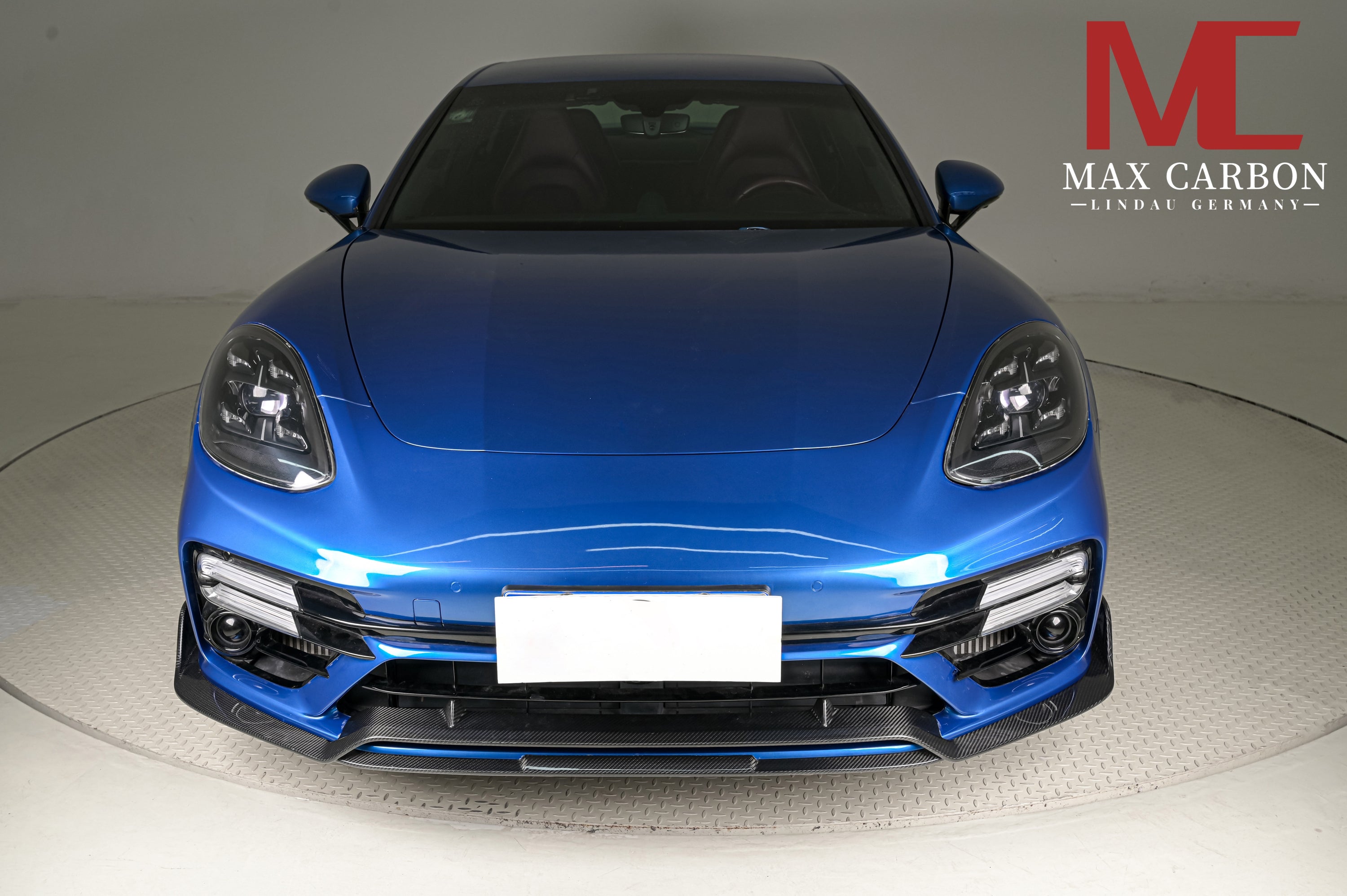Dry-Carbon Frontlippe passend für Porsche Panamera 971 Turbo S – Echtcarbon für die Frontschürze