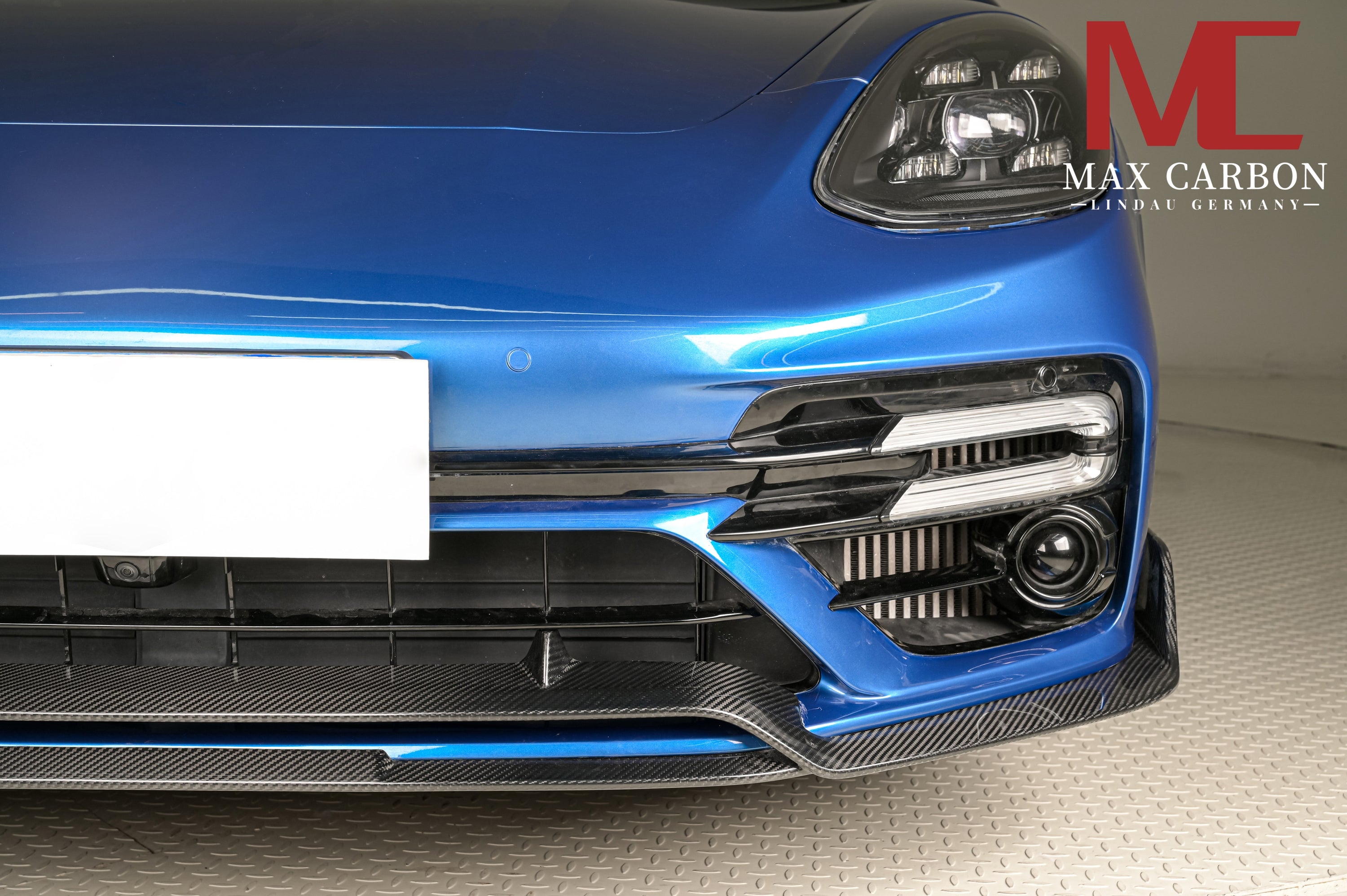 Dry-Carbon Frontlippe passend für Porsche Panamera 971 Turbo S – Echtcarbon für die Frontschürze