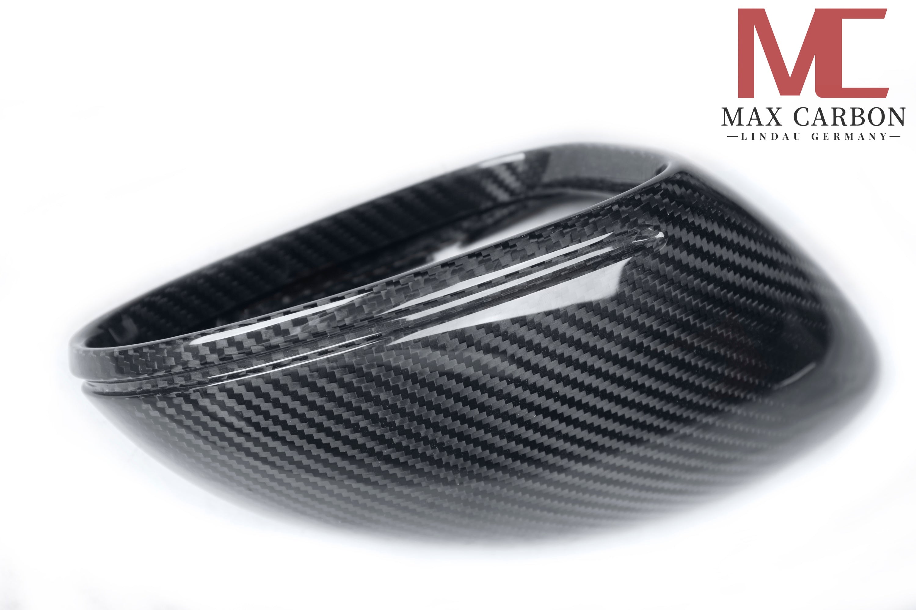 Dry-Carbon Spiegelkappen passend für Porsche 718 Boxster & Cayman 982 – sichtbarer Carbon-Akzent